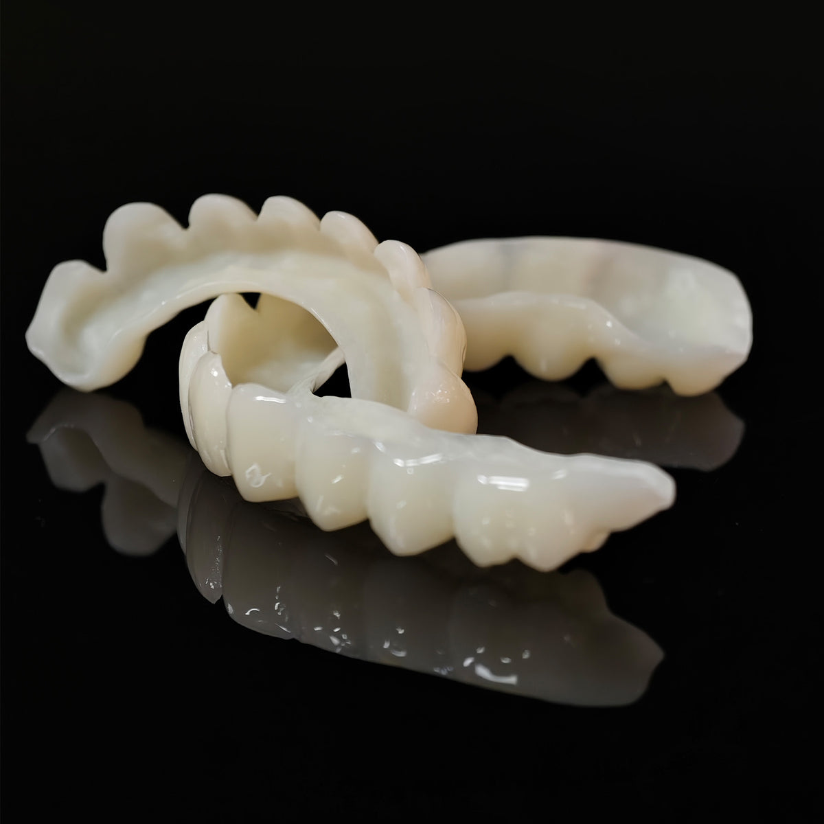 PMMA Bridge With Open Shell Preparing For Full Arch Dental Implants