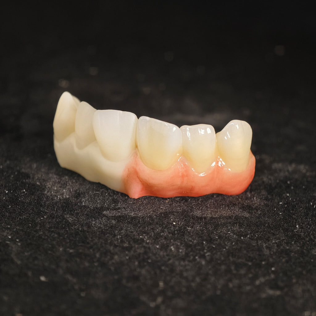 Ti-Bar Pure Titanium Metal Frame With Zirconia Bridge