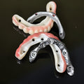 Ti-Bar Titanium Nitride Metal Frame With Zirconia Bridge For Full Arch Restoration