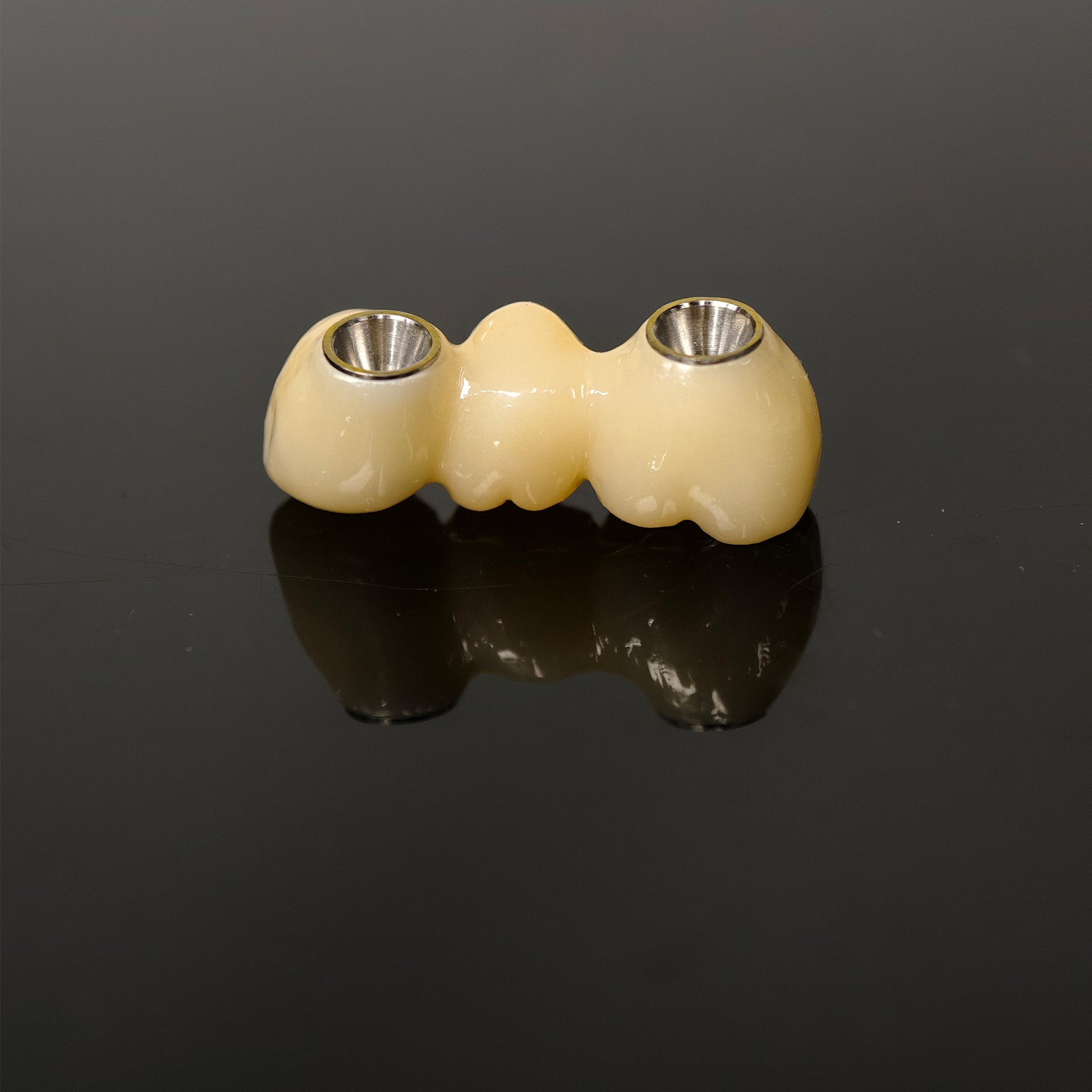 Zirconia Bridge With Ti-Base Screw Retained