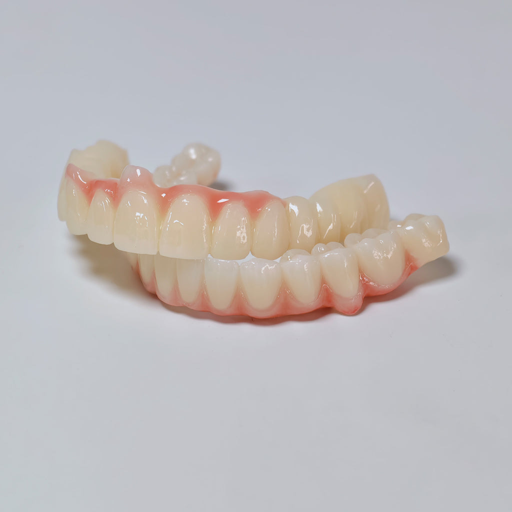 Full-Arch Zirconia Bridge And PMMA Bridge With Cement Retained