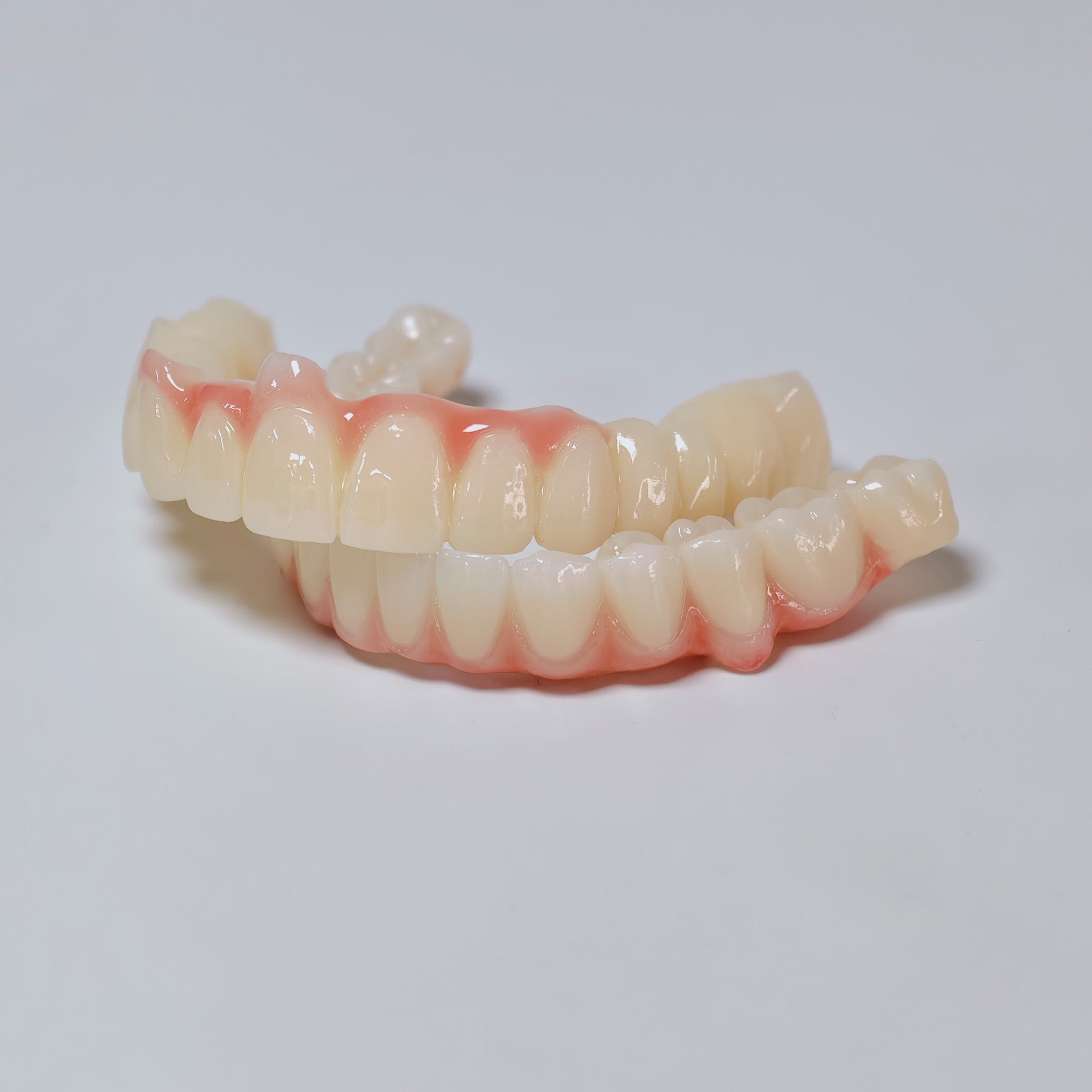 Full-Arch Zirconia Bridge And PMMA Bridge With Cement Retained