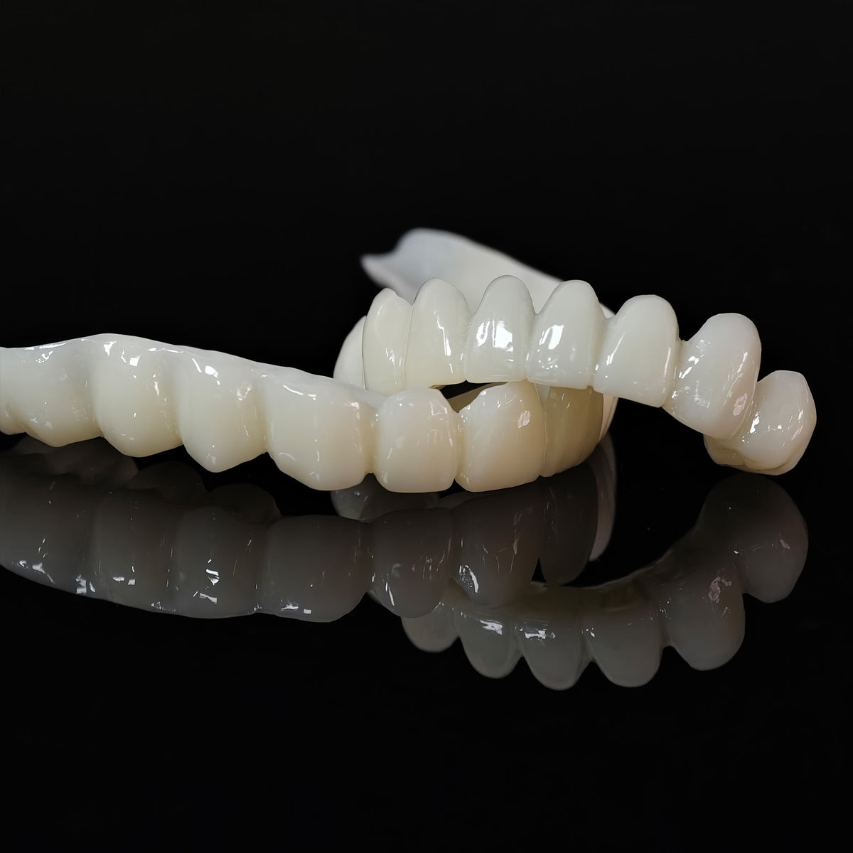 PMMA Bridge With Open Shell Preparing For Full Arch Dental Implants
