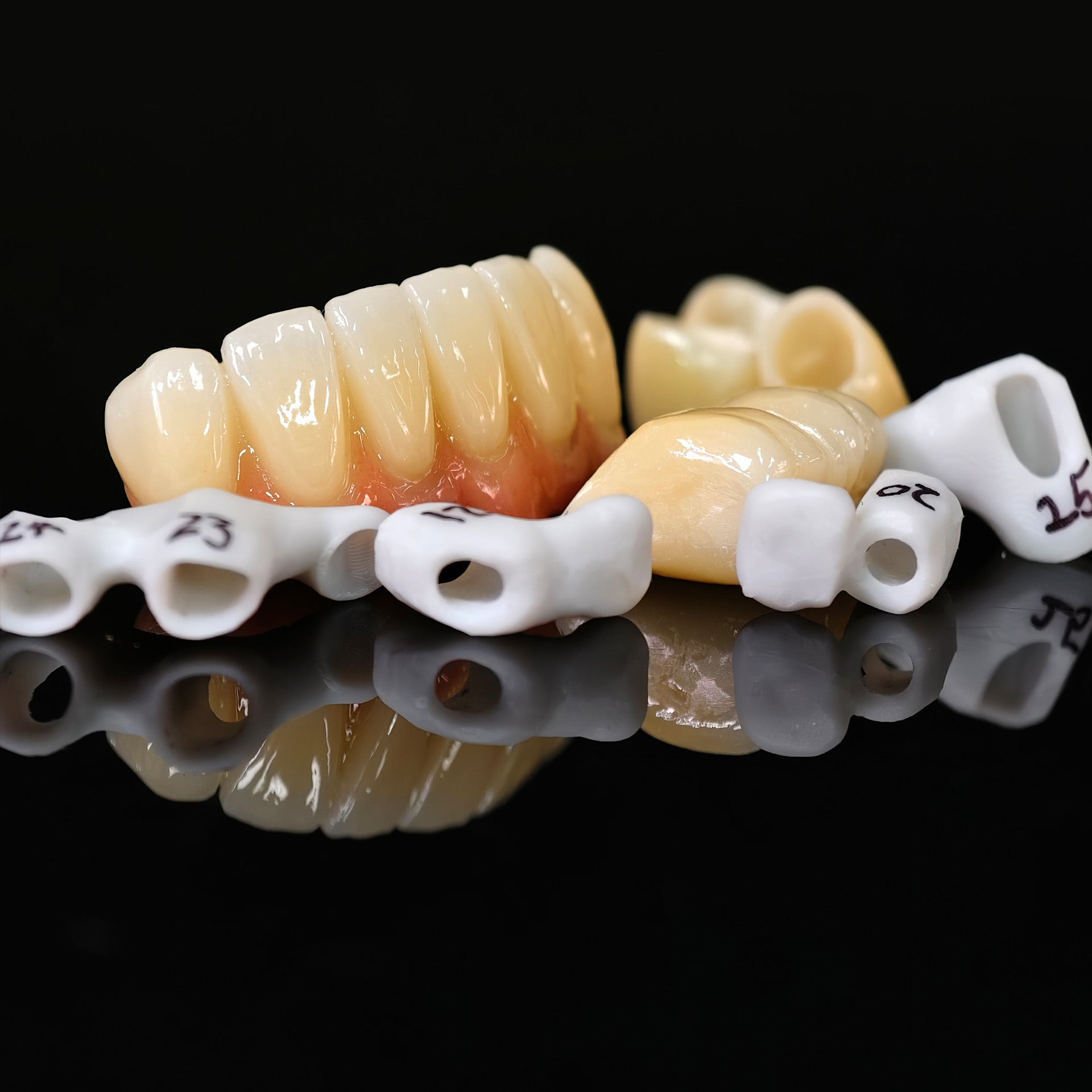 Zirconia Implant Bridge Screwmentable Dental Crown