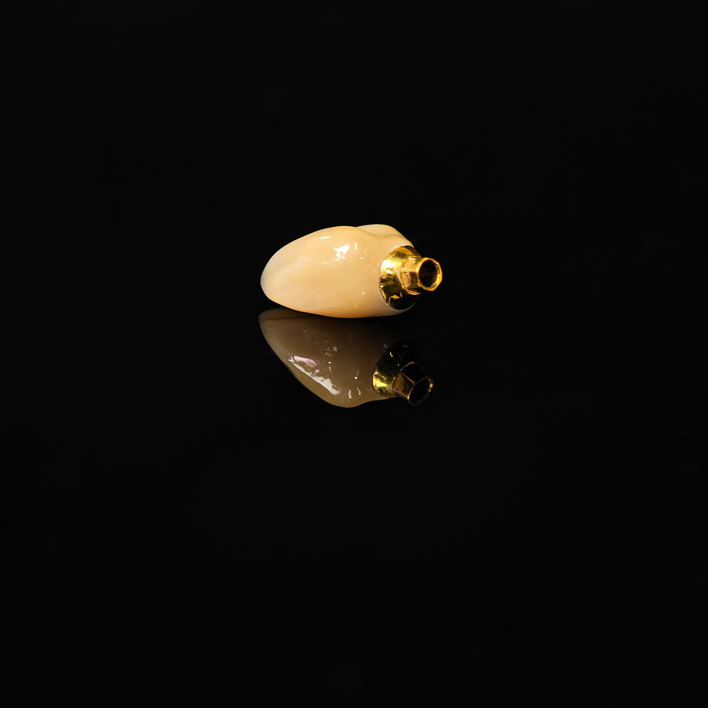 Zirconia Implant Crown With Gold Plating