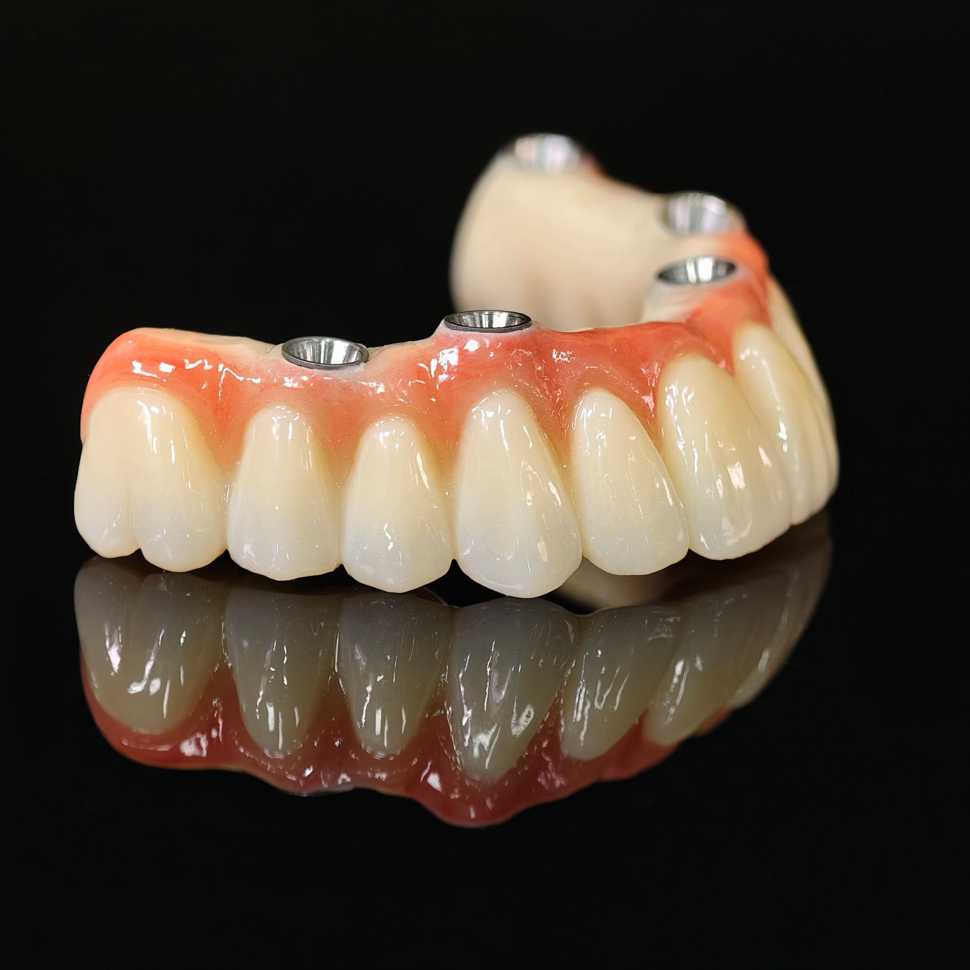 All On 5 Zirconia Bridge With Ti-Base Screw Retained Trying For Full Arch Restoration