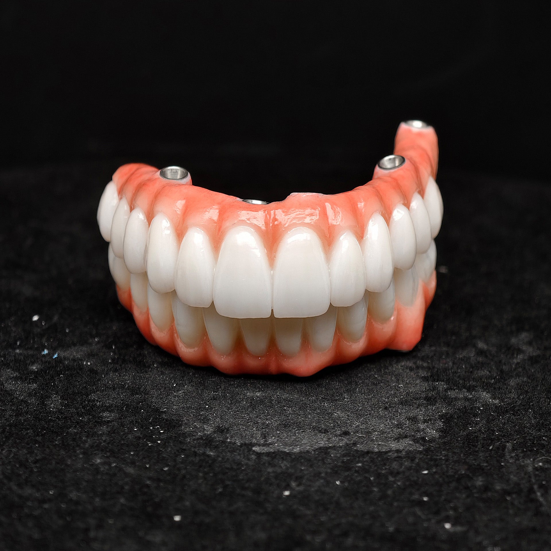 All On 5 Zirconia Bridge With Ti-Base Screw Retained Trying For Full Arch Restoration