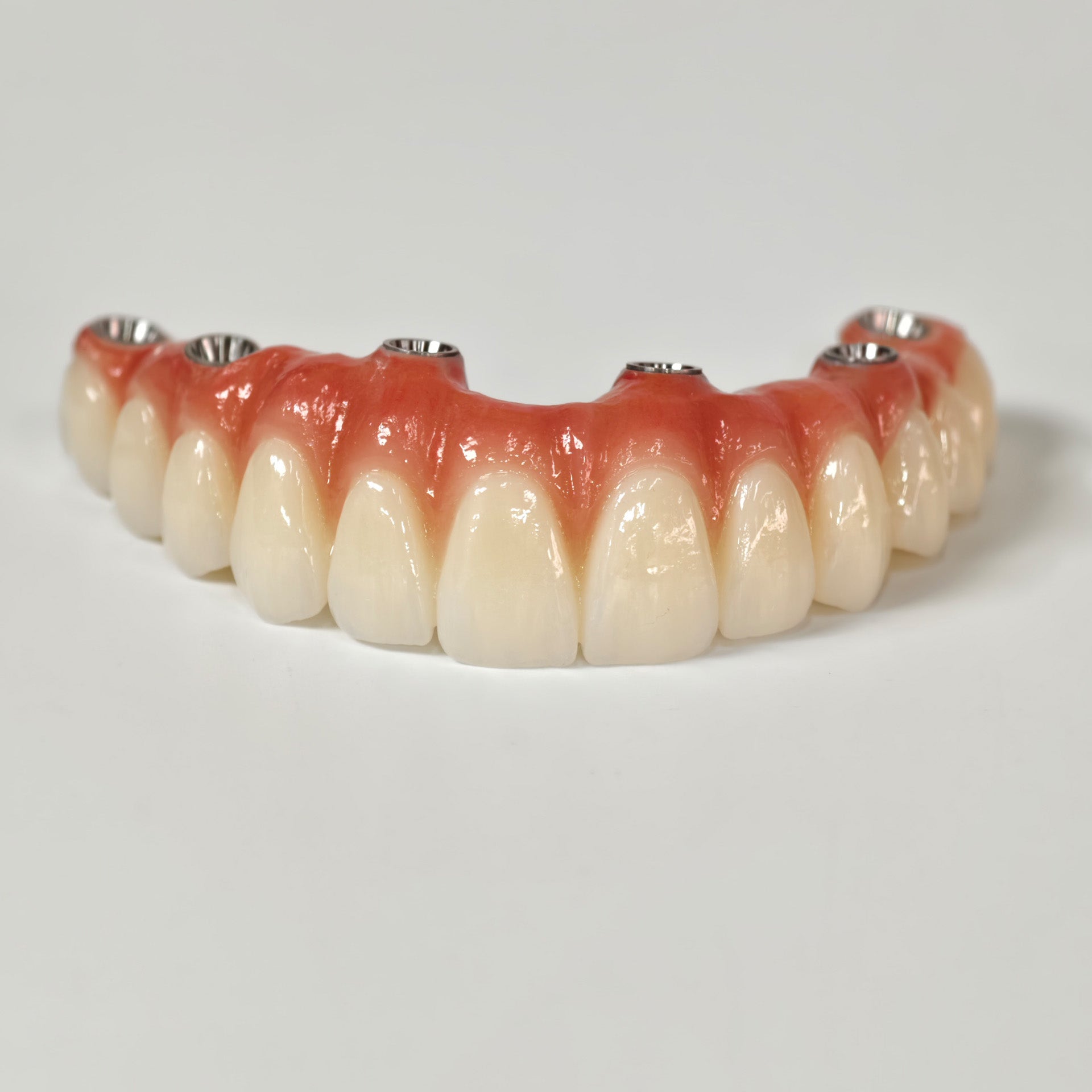 All On 6 Zirconia Bridge With Ti-Base Screw Retained