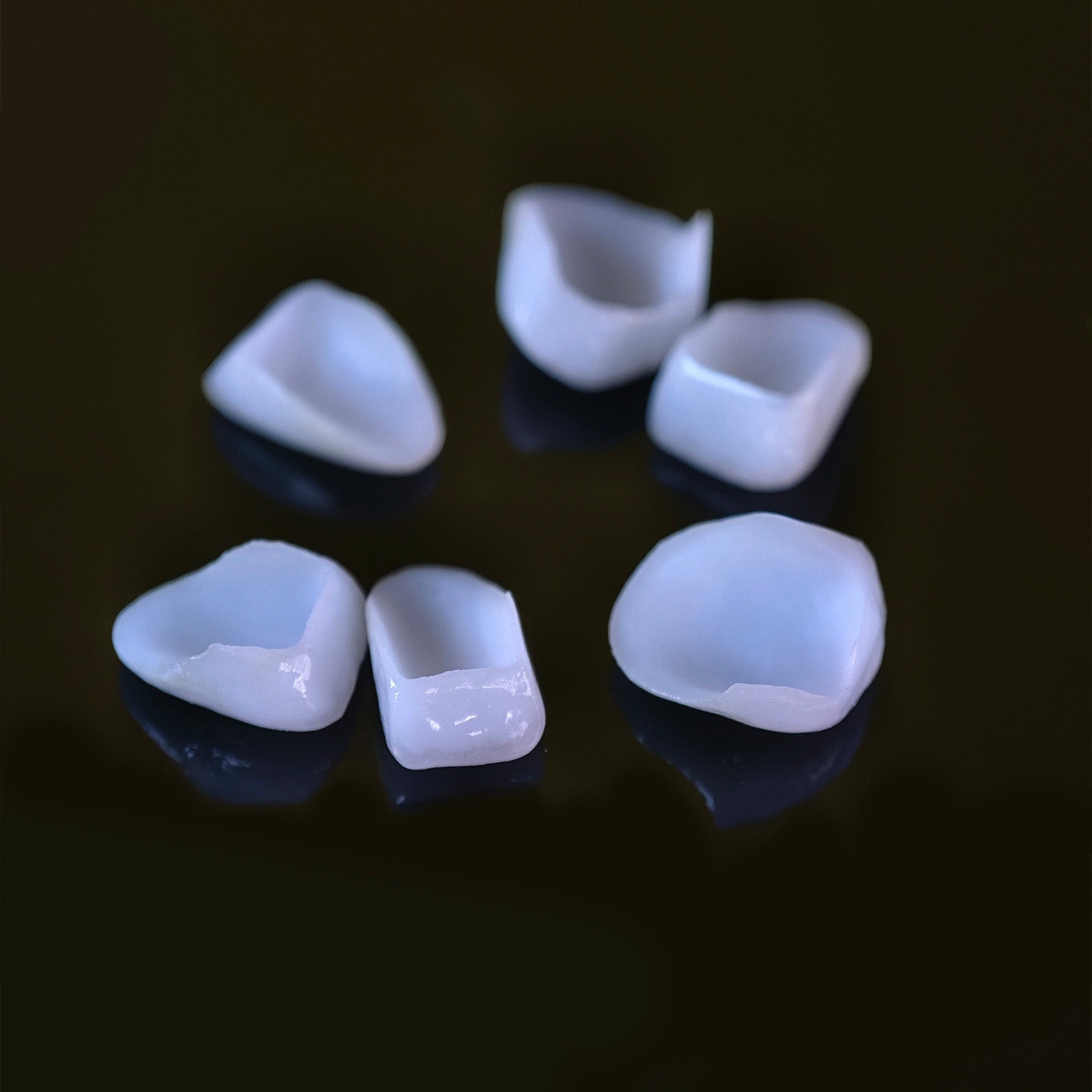 Ceramic Veneers And Crown With Cement Retained
