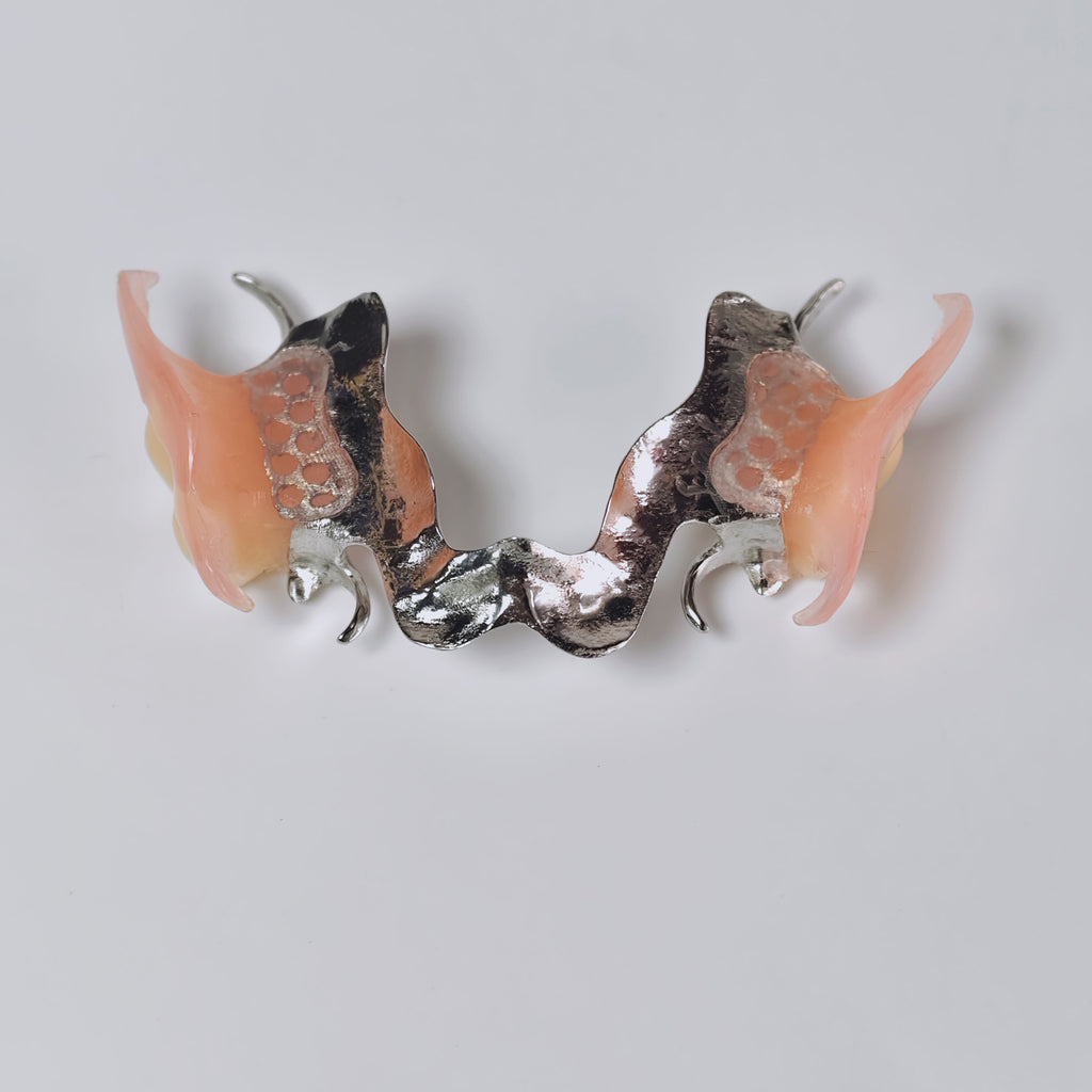Cobalt Chrome Framework Denture Metal Framework With Acrylic Denture