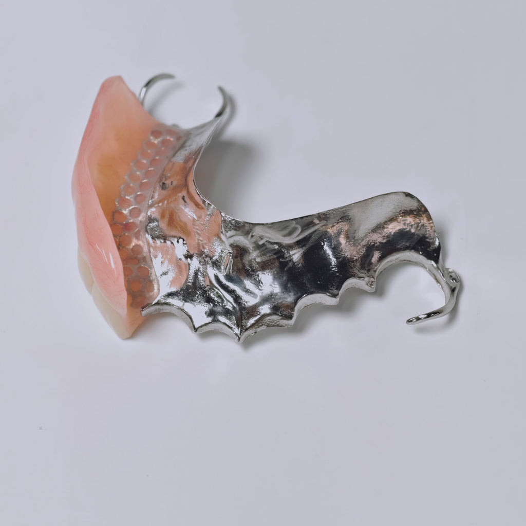 Cobalt Chrome Framework Denture Metal Framework With Acrylic Denture