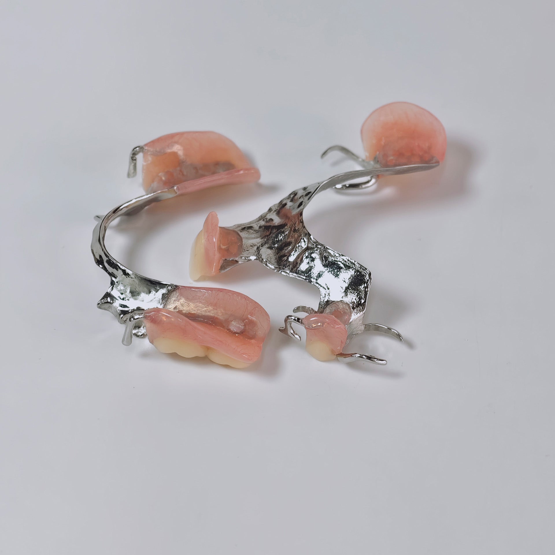 Cobalt Chrome Framework Denture Metal Framework With Acrylic Denture