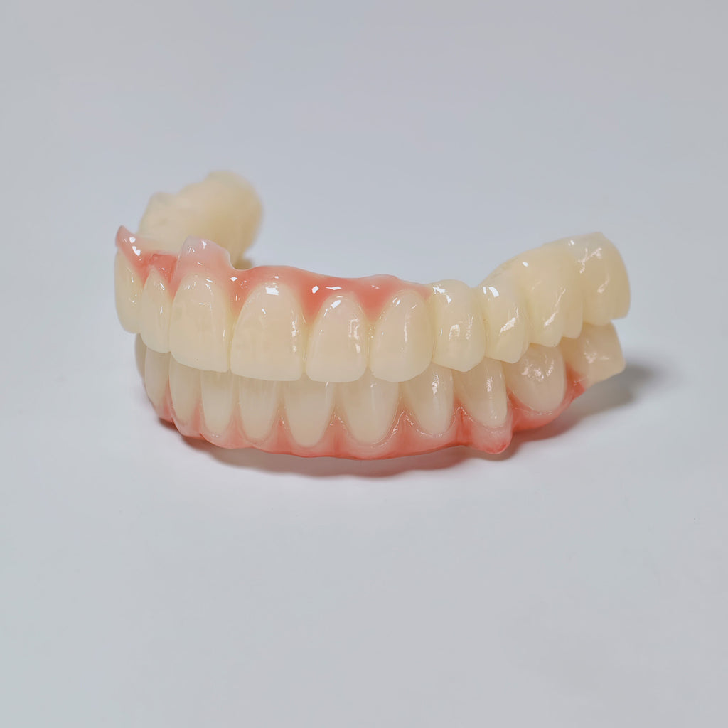 Full-Arch Zirconia Bridge And PMMA Bridge With Cement Retained