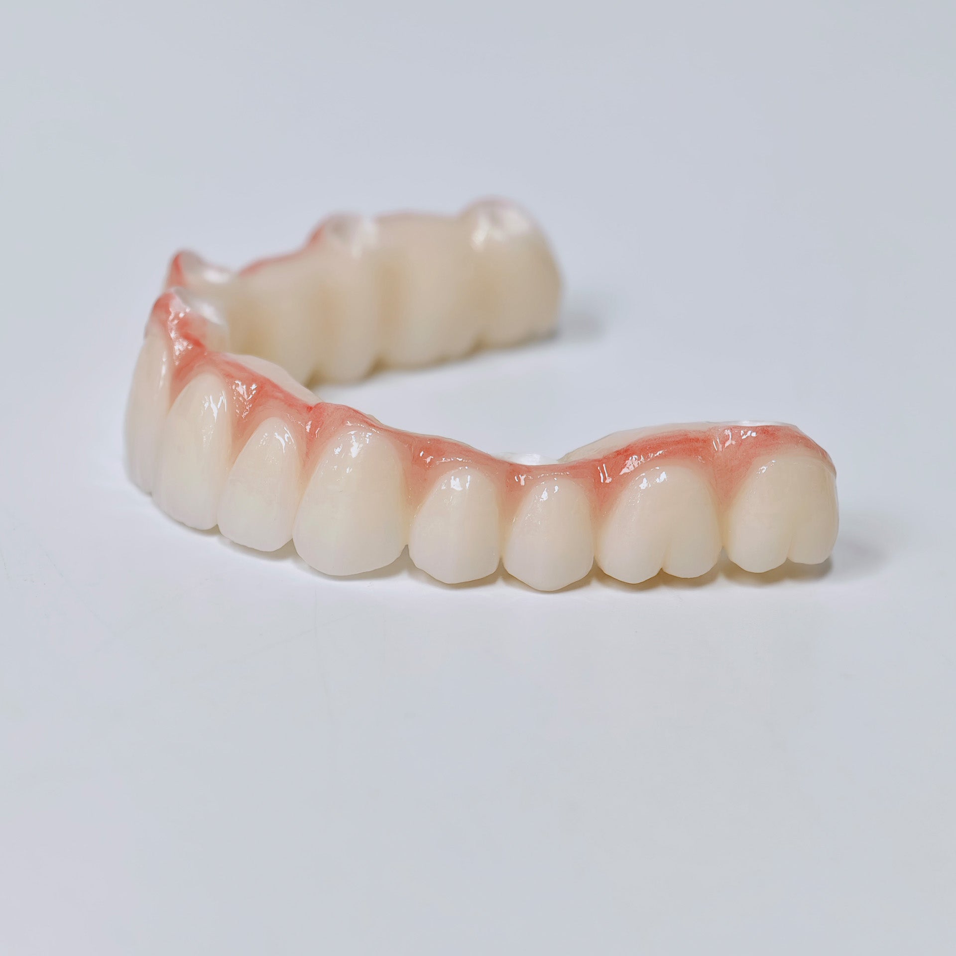 Half-Mouth Zirconia Bridge With Cement-Retained