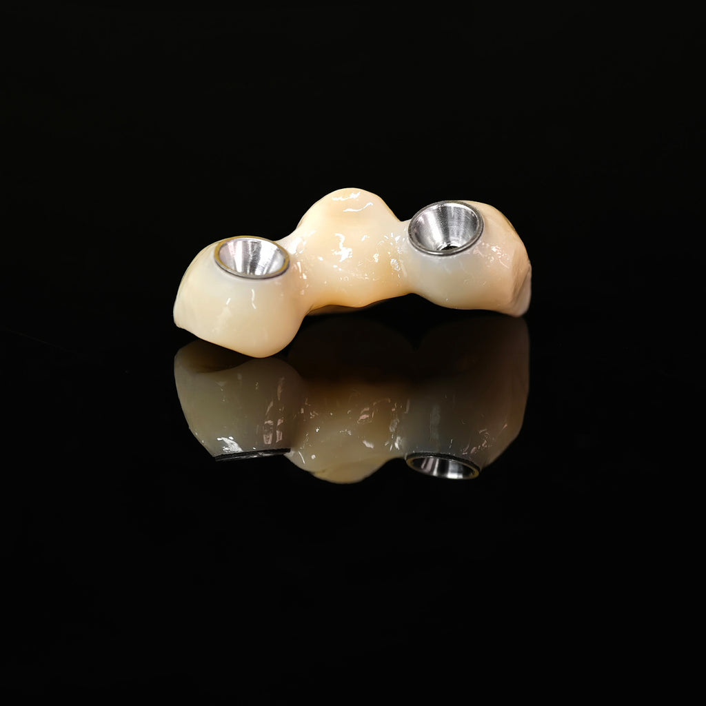 Zirconia Bridge With Ti-Base Screw Retained