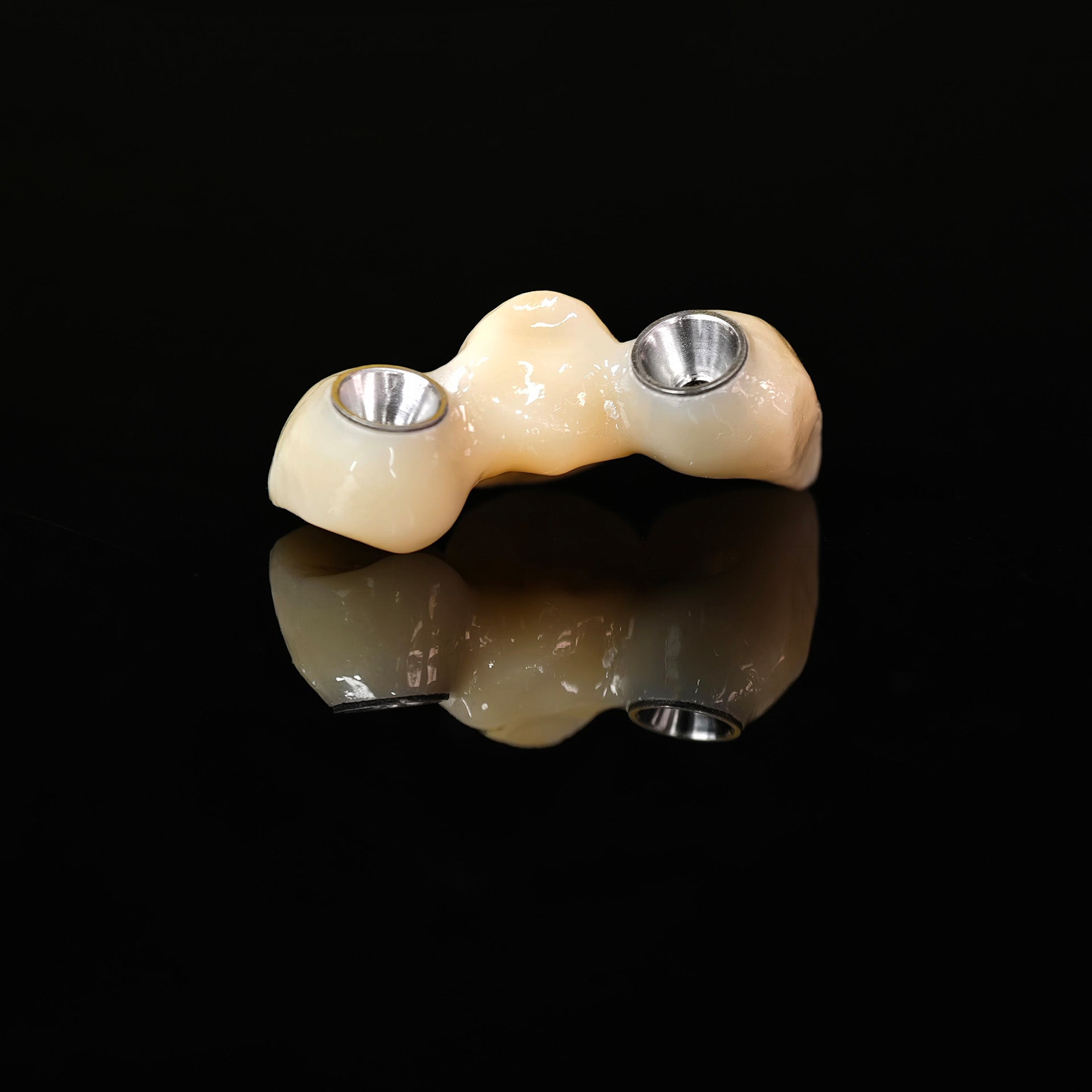 Zirconia Bridge With Ti-Base Screw Retained