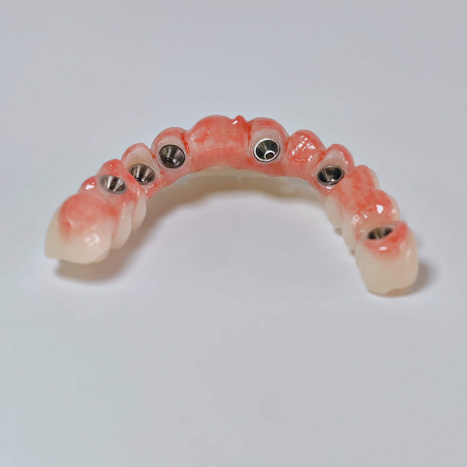 All On 6 Zirconia Bridge With Ti-Base Screw Retained