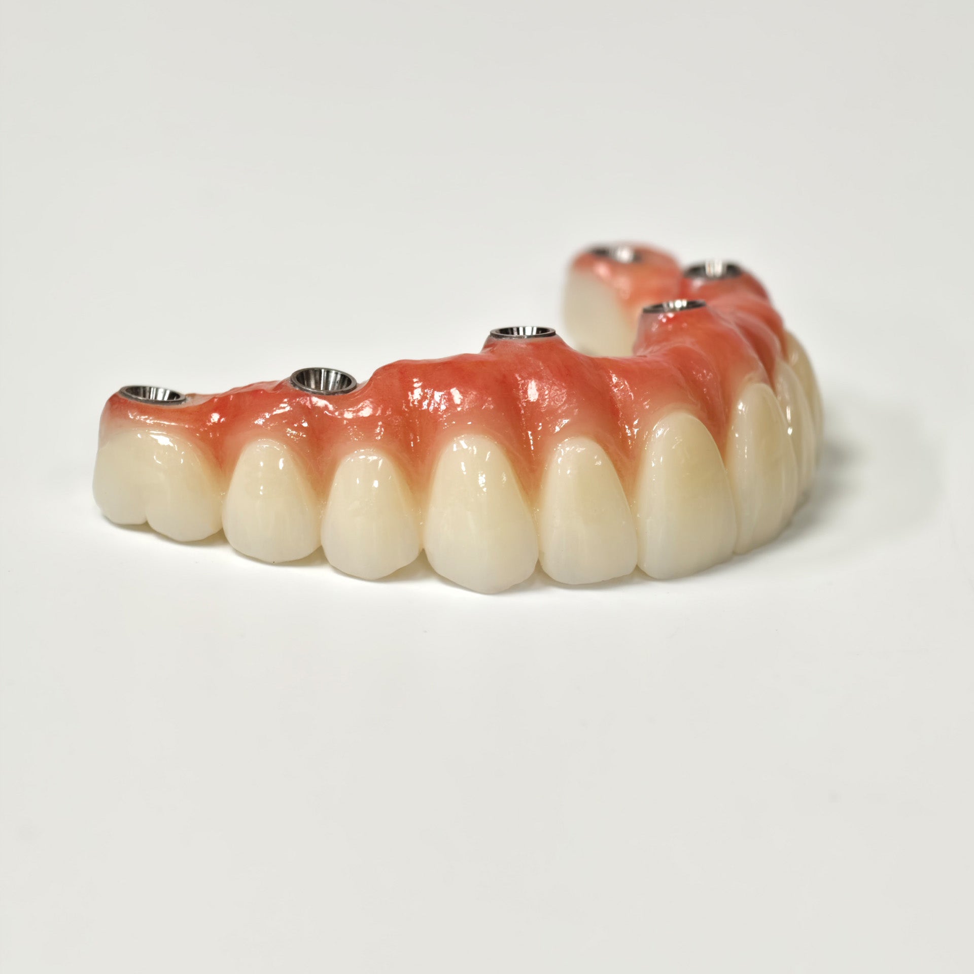 All On 6 Zirconia Bridge With Ti-Base Screw Retained