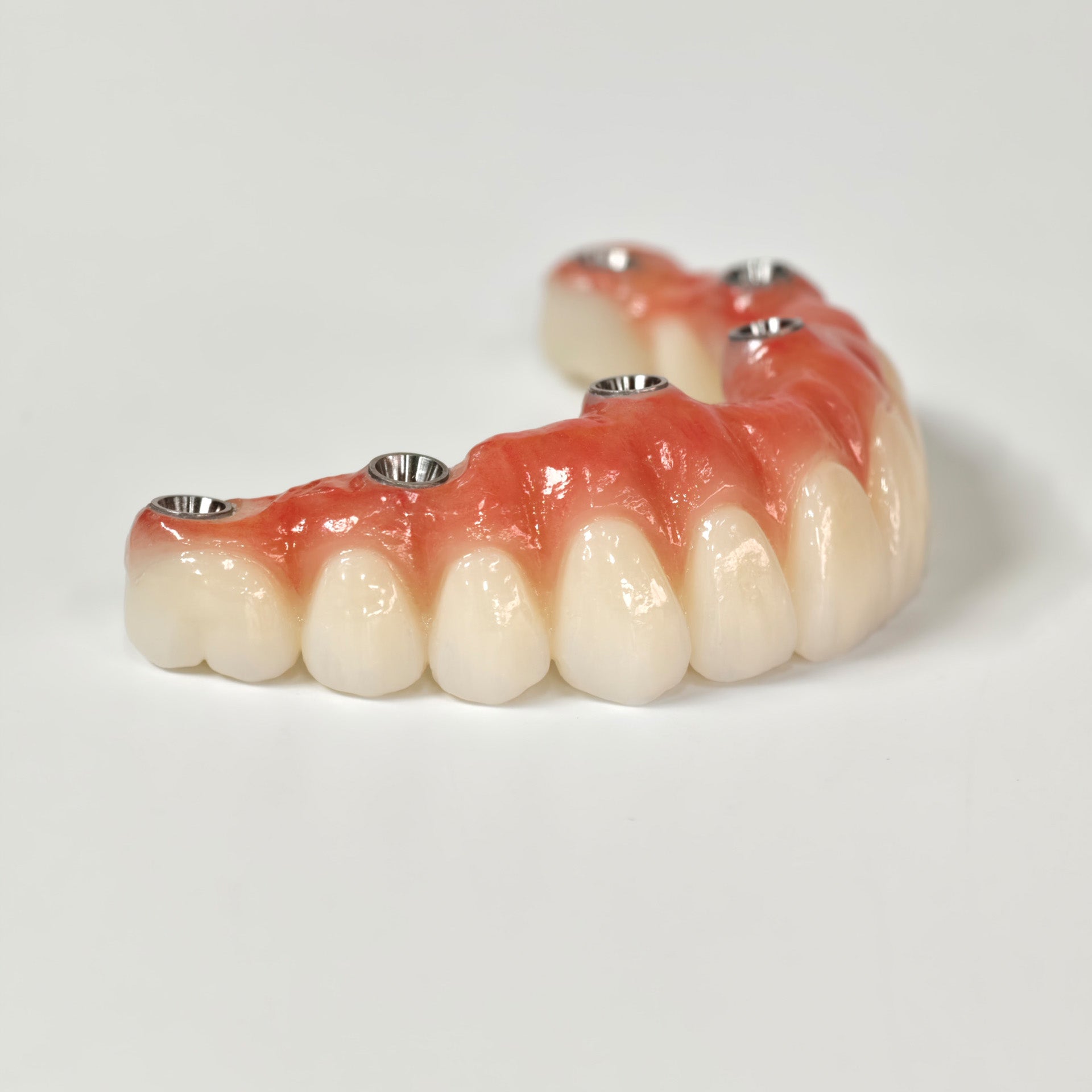 All On 6 Zirconia Bridge With Ti-Base Screw Retained