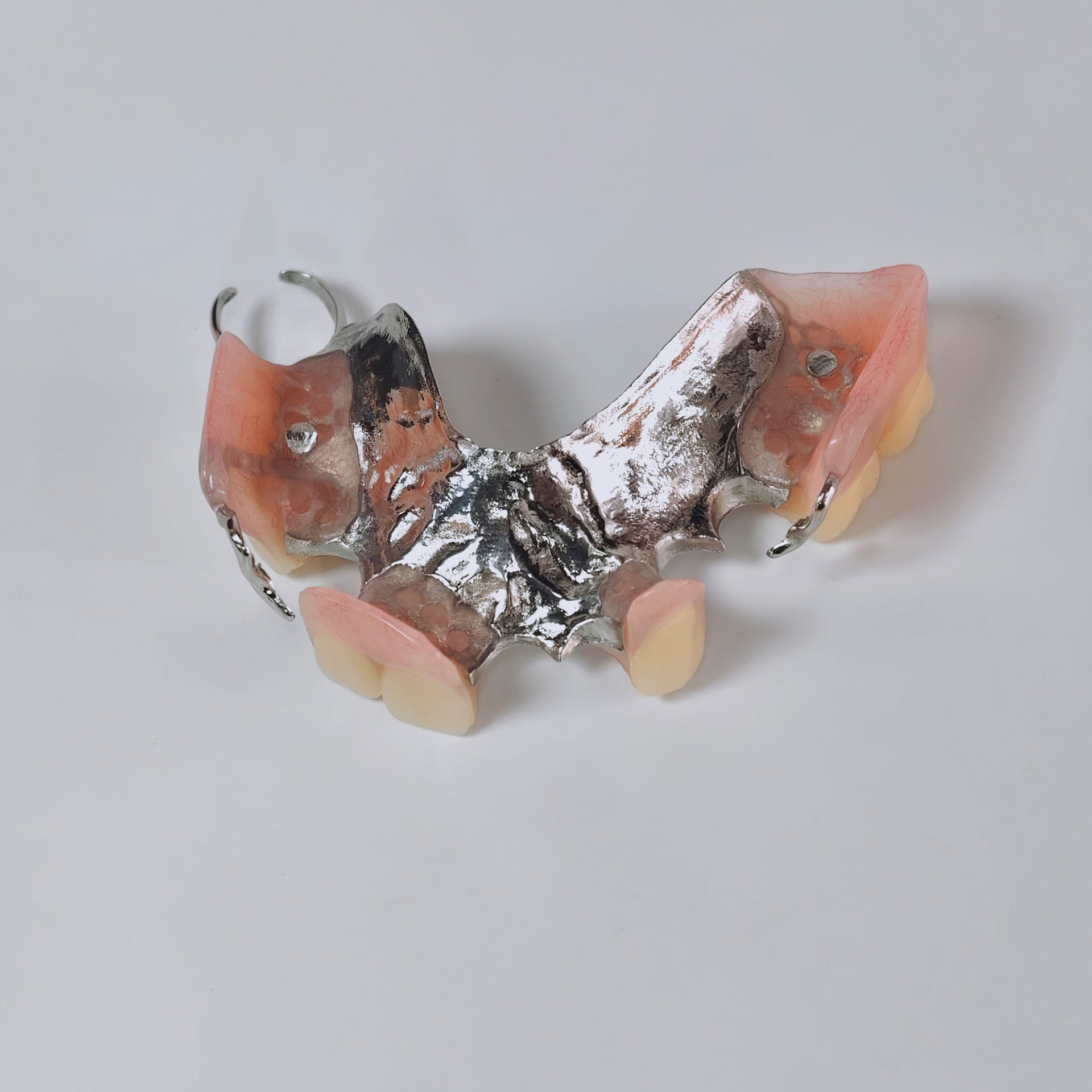 Cobalt Chrome Framework Denture Metal Framework With Acrylic Denture