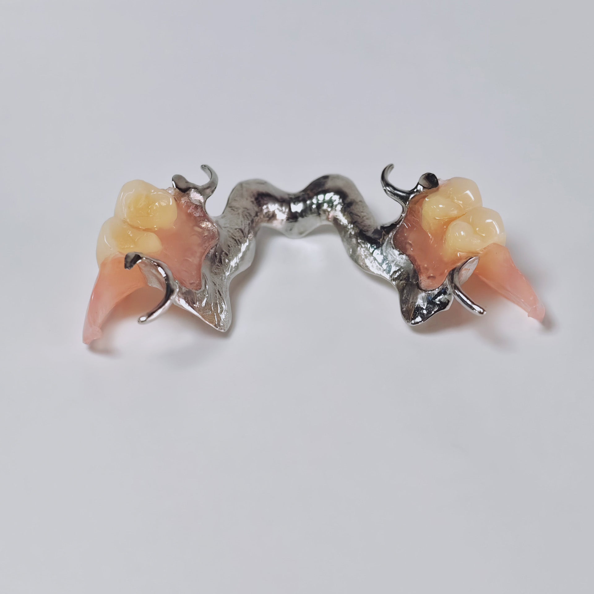 Cobalt Chrome Framework Denture Metal Framework With Acrylic Denture