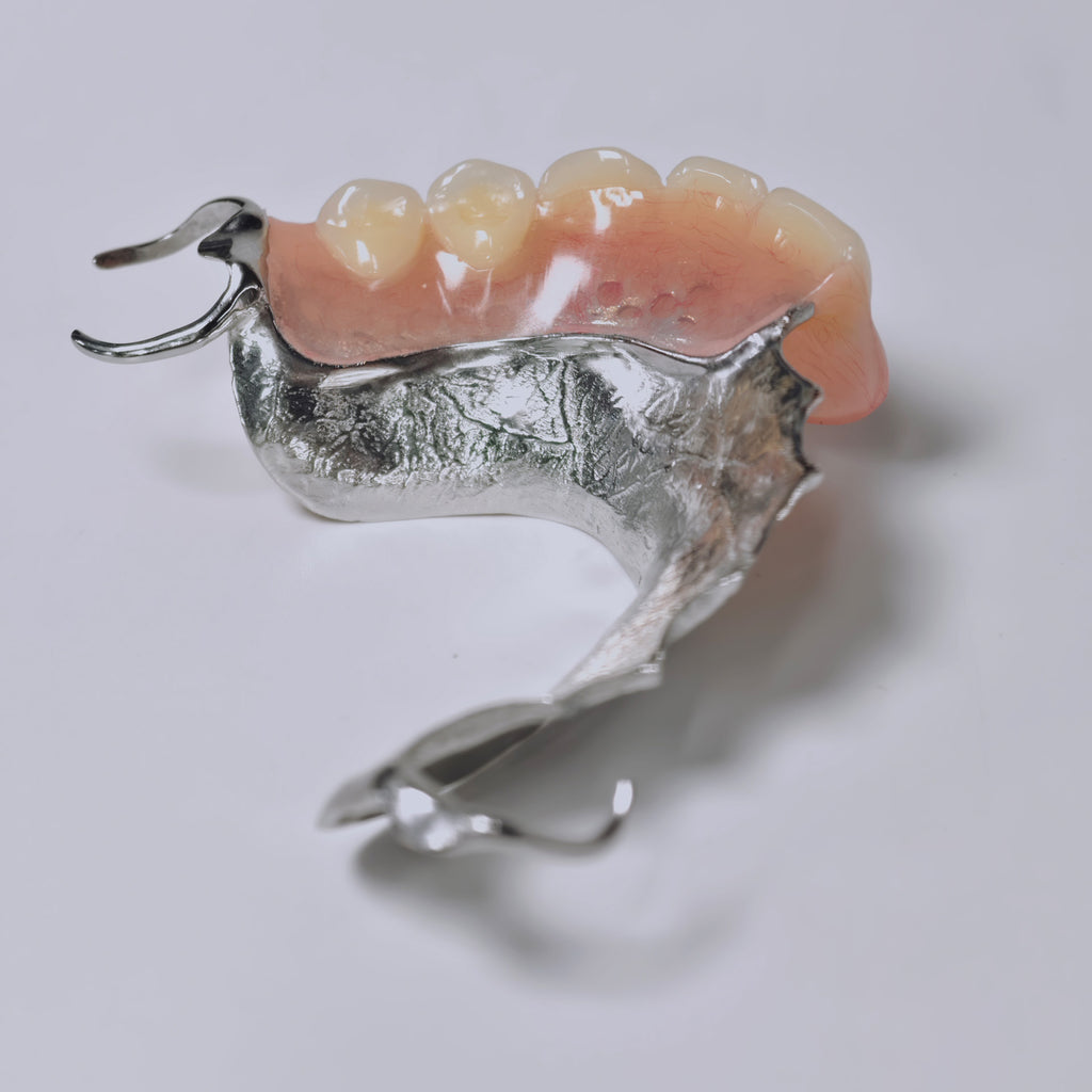Cobalt Chrome Framework Denture Metal Framework With Acrylic Denture