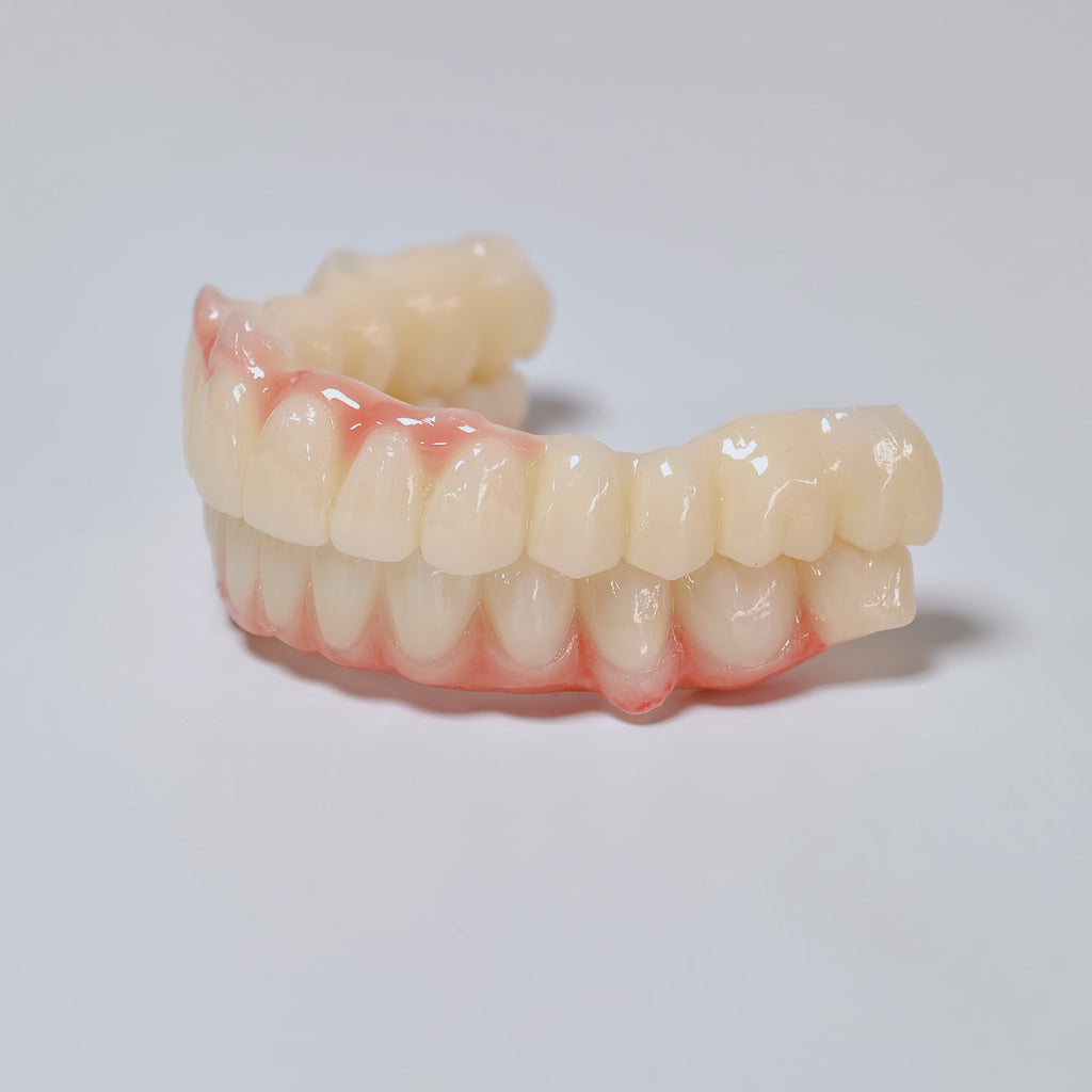 Full-Arch Zirconia Bridge And PMMA Bridge With Cement Retained