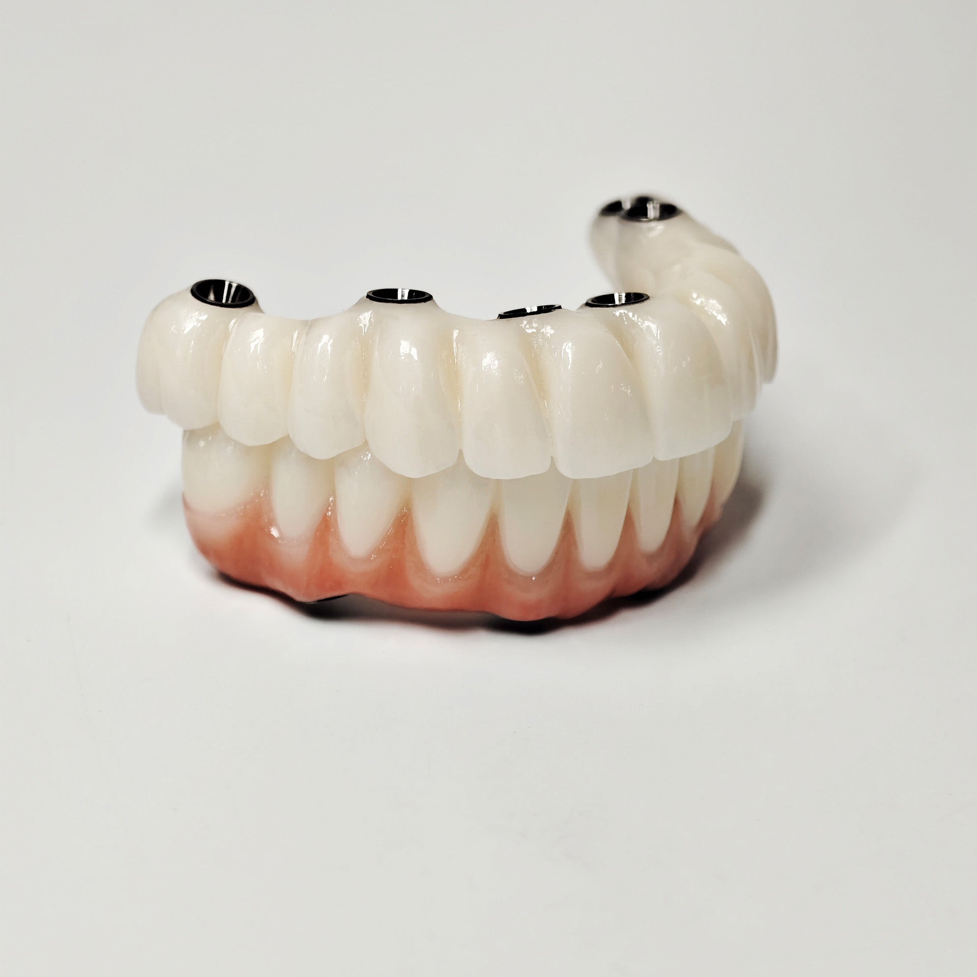 Full-Arch Zirconia Bridge With Ti-Base Abutment