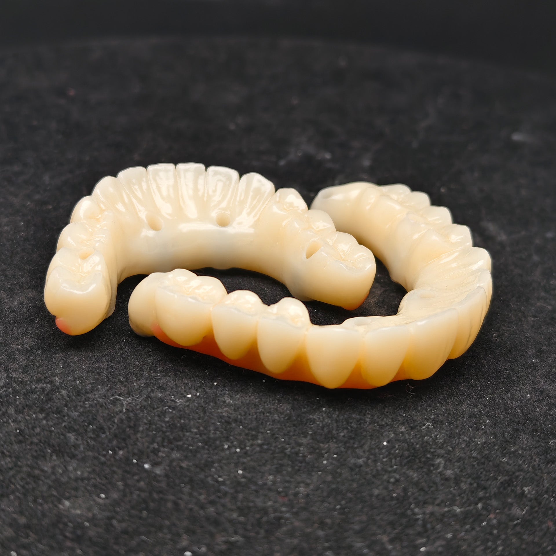 PMMA Bridge With Ti-Base Screw Retained Trying For Full Arch Restoration