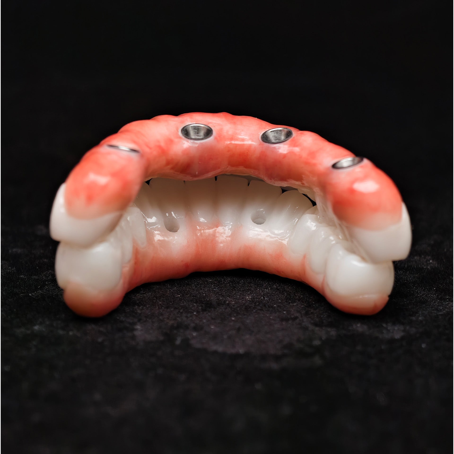 All On 4 Zirconia Bridge With Ti-Base Screw Retained Trying For Full Arch Restoration