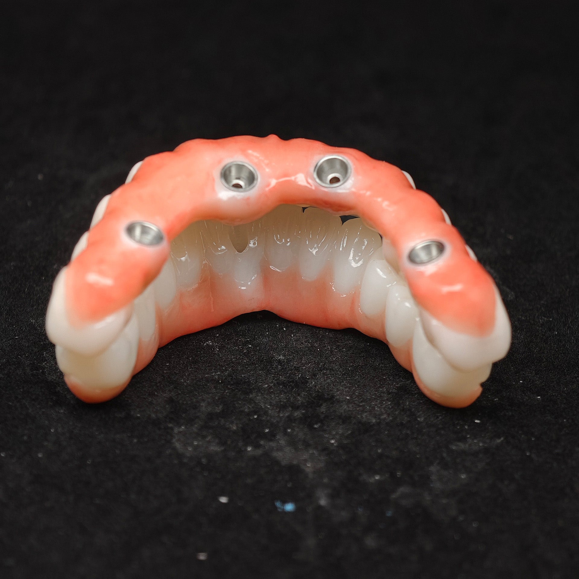 All On 4 Zirconia Bridge With Ti-Base Screw Retained Trying For Full Arch Restoration