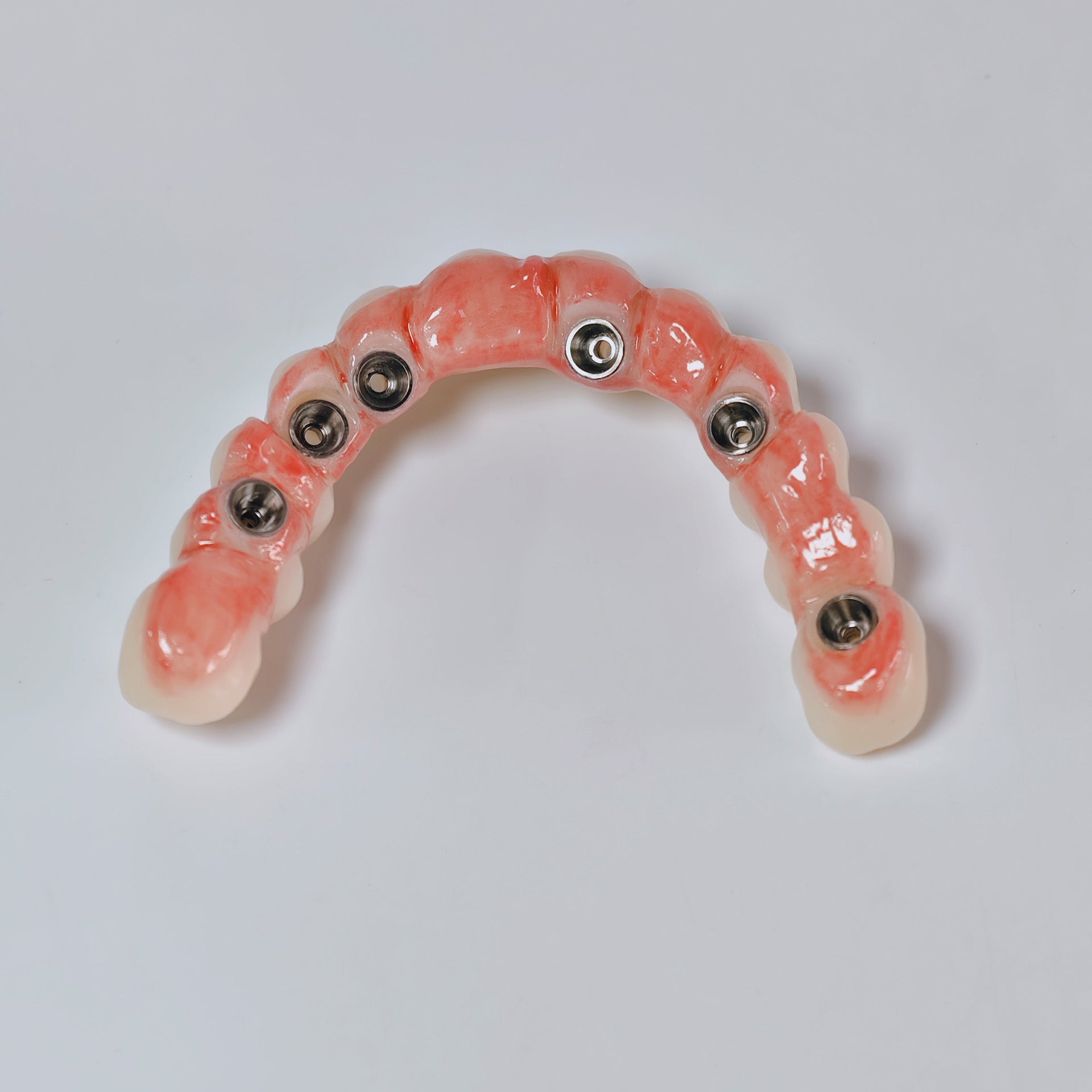 All On 6 Zirconia Bridge With Ti-Base Screw Retained