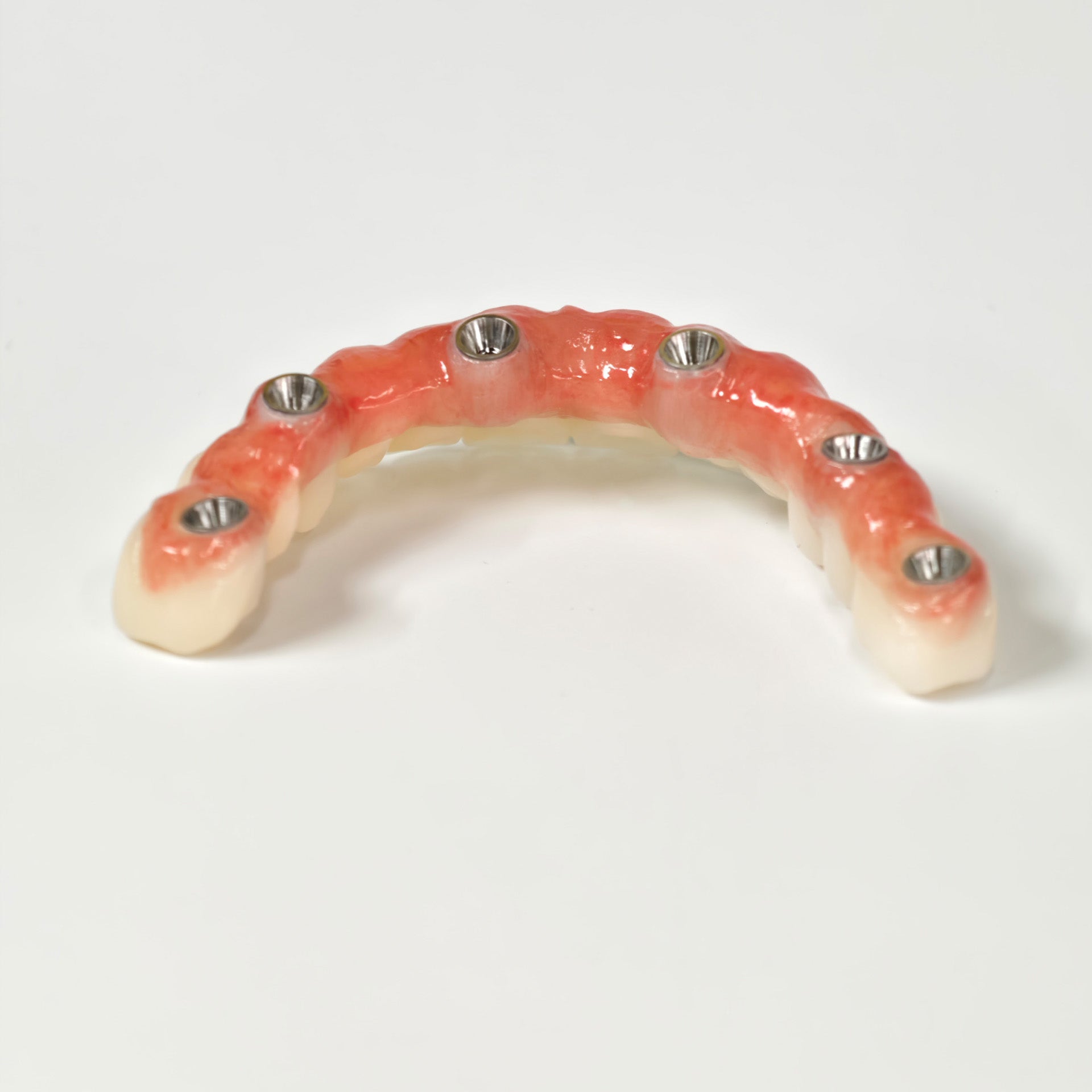 All On 6 Zirconia Bridge With Ti-Base Screw Retained