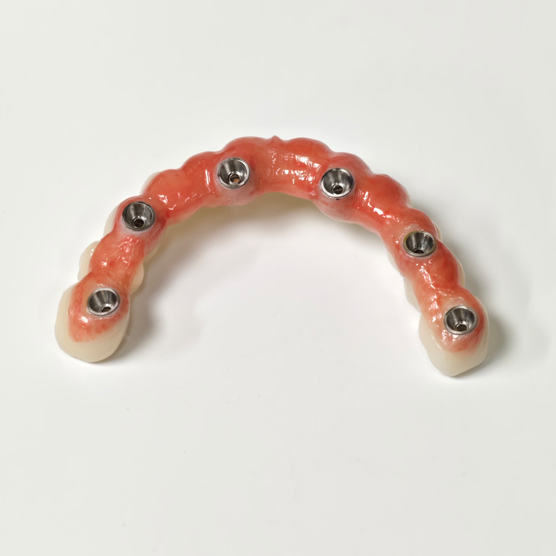 All On 6 Zirconia Bridge With Ti-Base Screw Retained