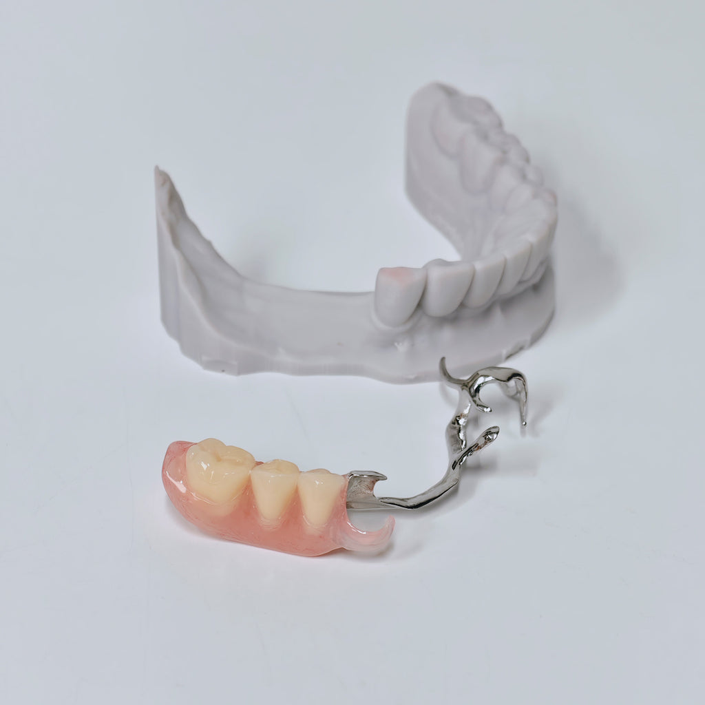 Cobalt Chrome Framework Denture Metal Framework With Acrylic Denture