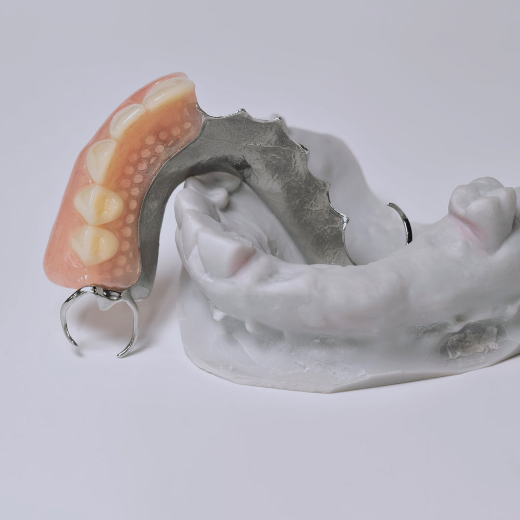 Cobalt Chrome Framework Denture Metal Framework With Acrylic Denture