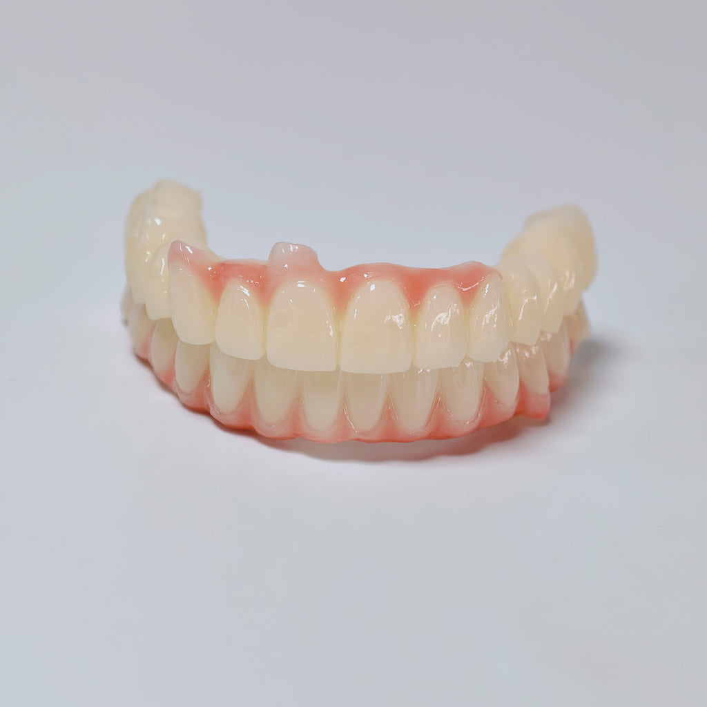 Full-Arch Zirconia Bridge And PMMA Bridge With Cement Retained