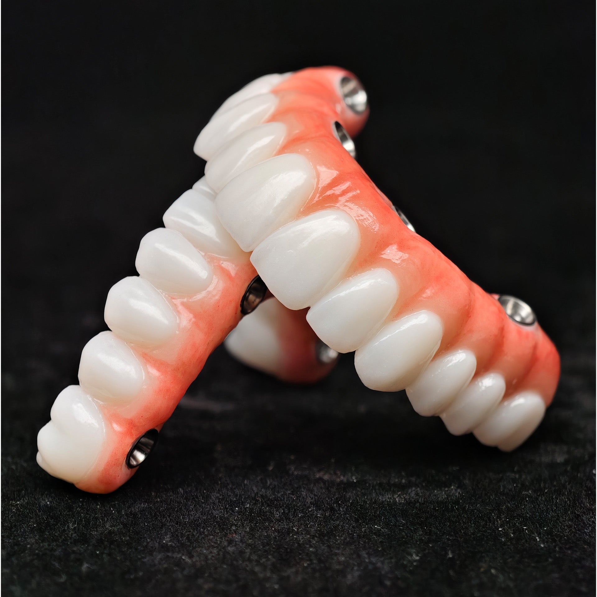 All On 4 Zirconia Bridge With Ti-Base Screw Retained Trying For Full Arch Restoration