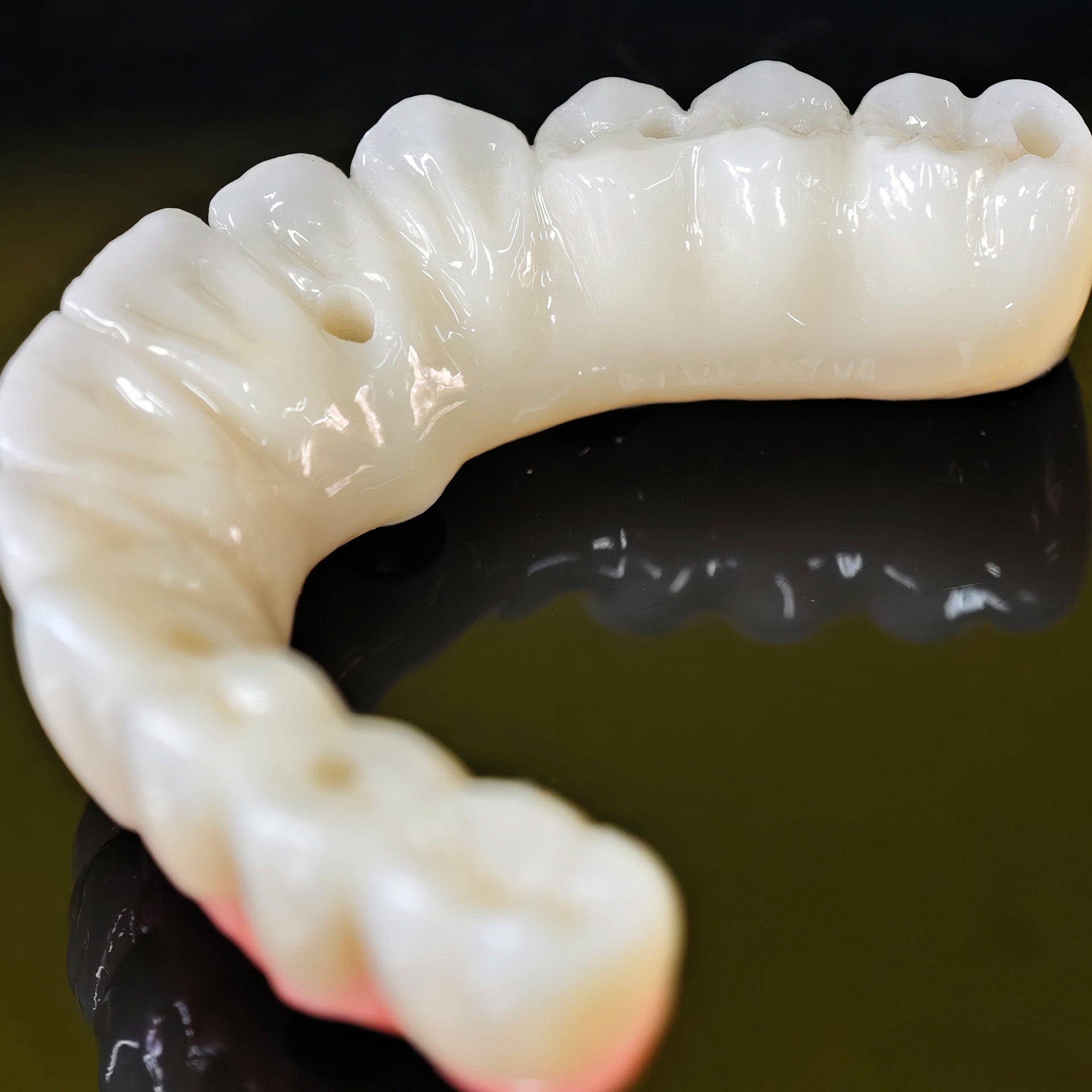 All On 5 Zirconia Bridge With Ti-Base Screw Retained Trying For Full Arch Restoration