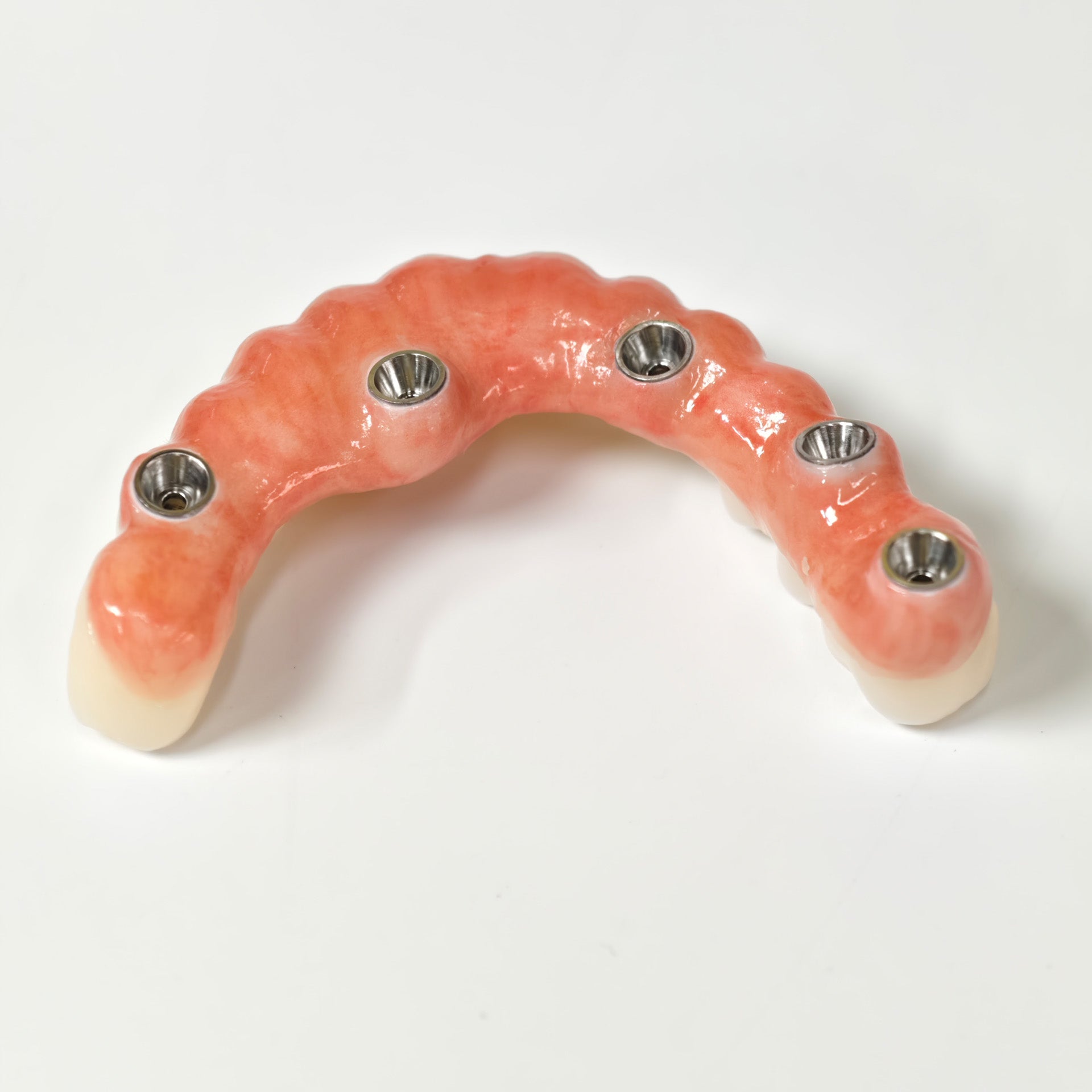All On 5 Zirconia Bridge With Ti-Base Screw Retained
