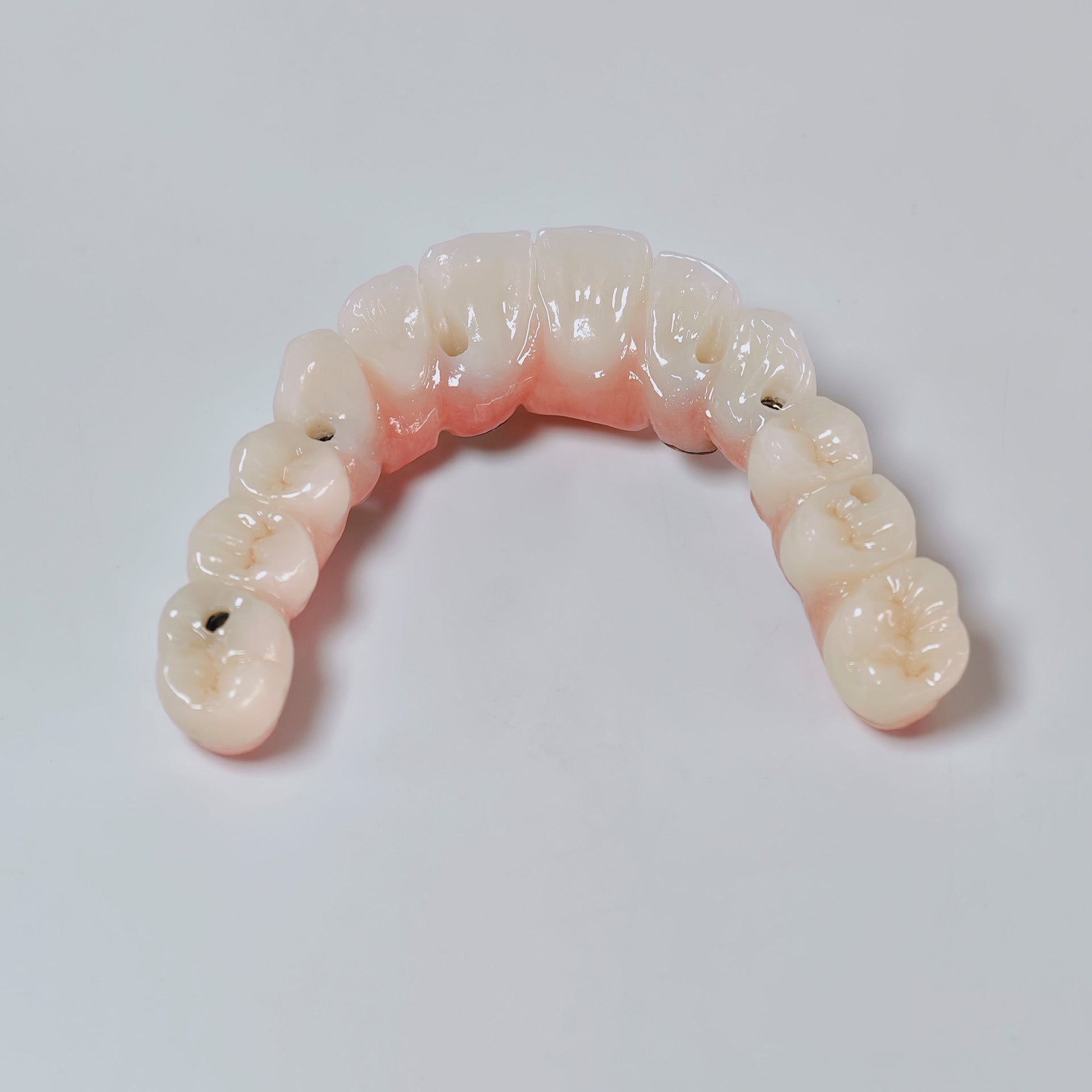 All On 6 Zirconia Bridge With Ti-Base Screw Retained