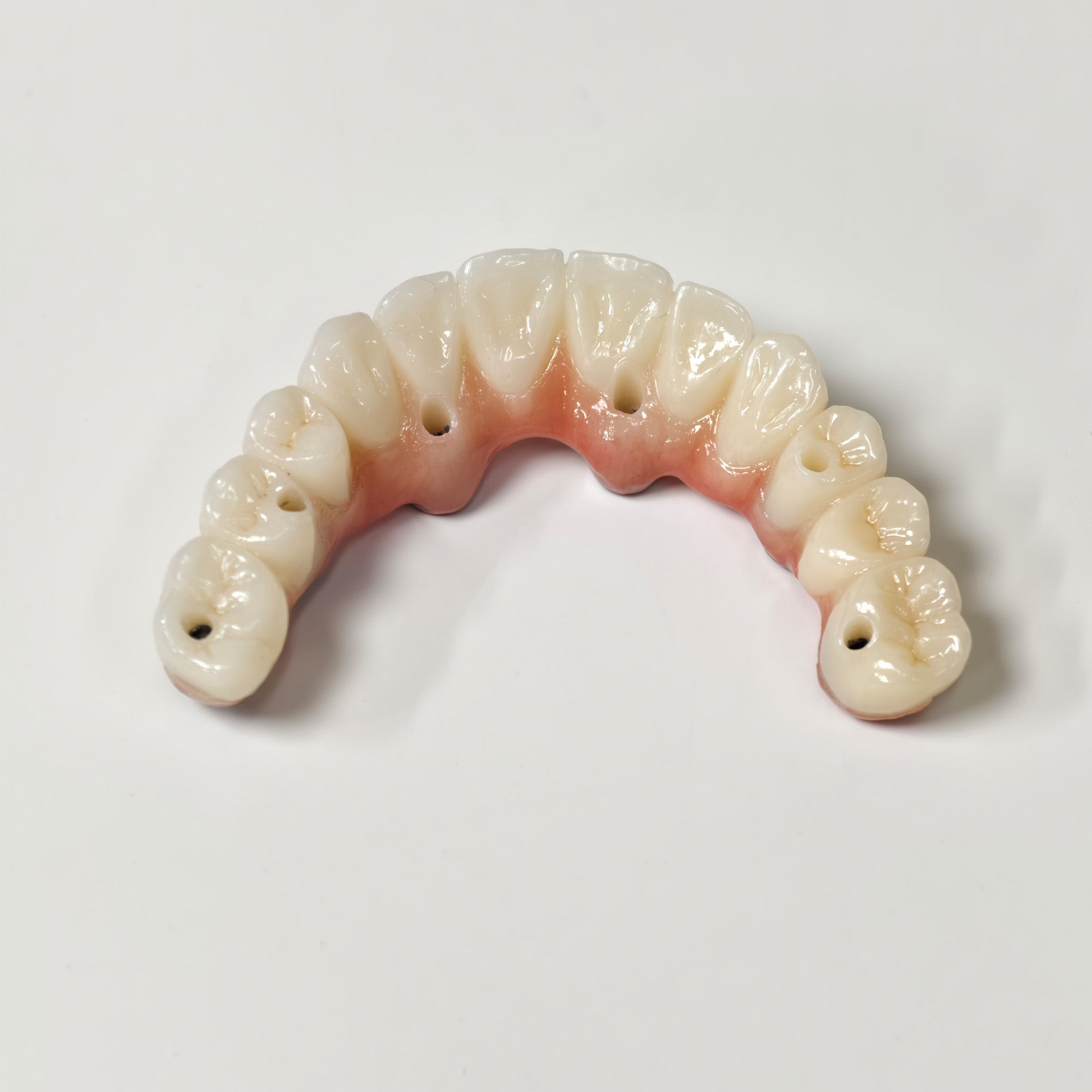 All On 6 Zirconia Bridge With Ti-Base Screw Retained