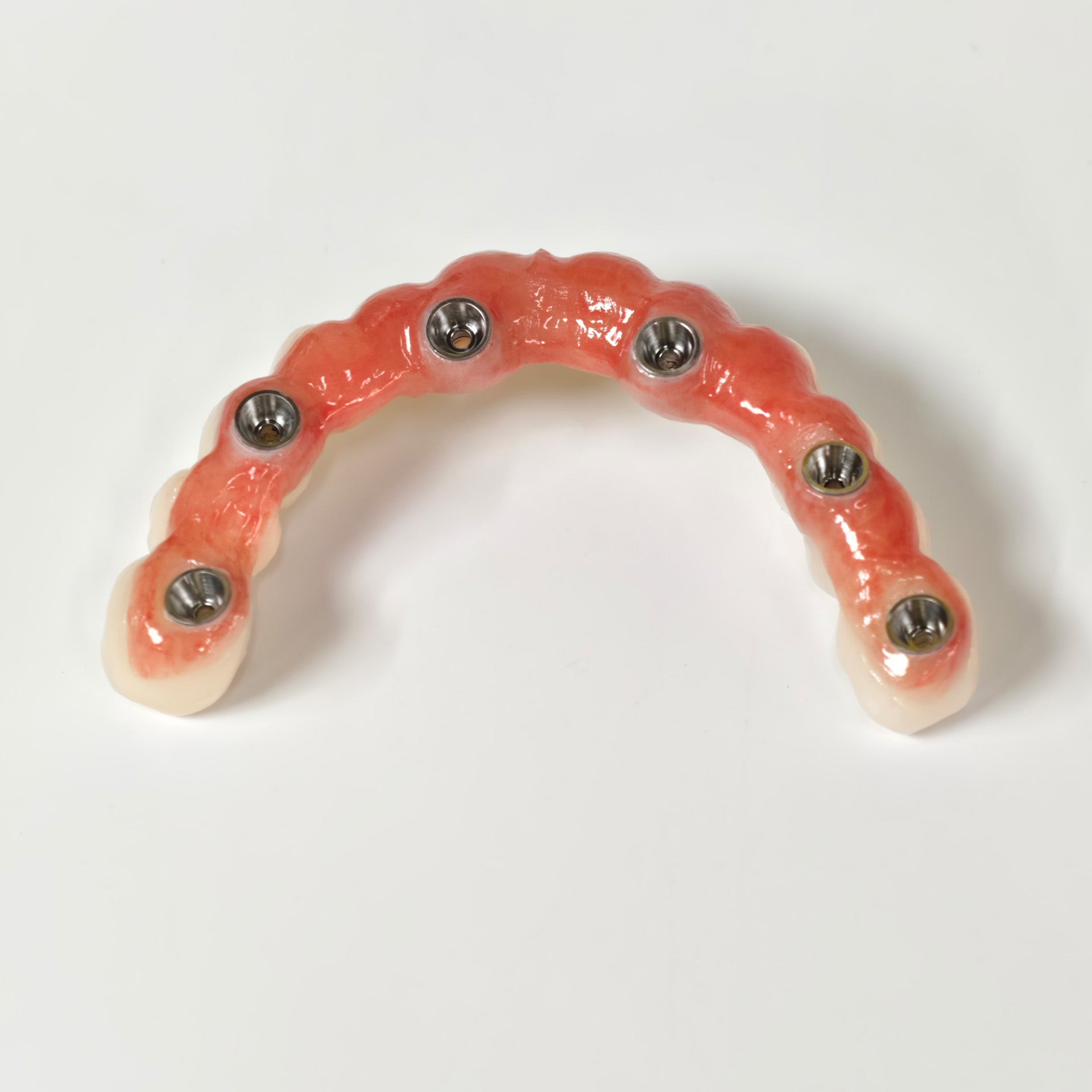 All On 6 Zirconia Bridge With Ti-Base Screw Retained