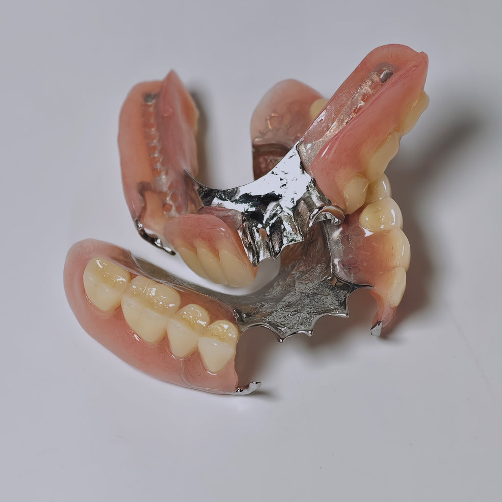 Cobalt Chrome Framework Denture Metal Framework With Acrylic Denture