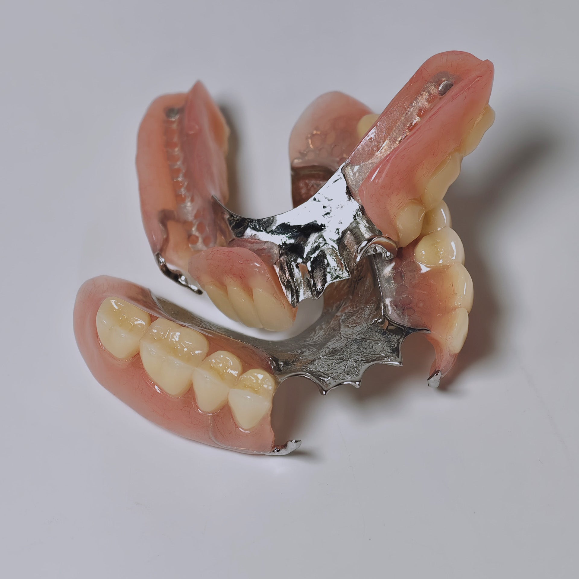 Cobalt Chrome Framework Denture Metal Framework With Acrylic Denture
