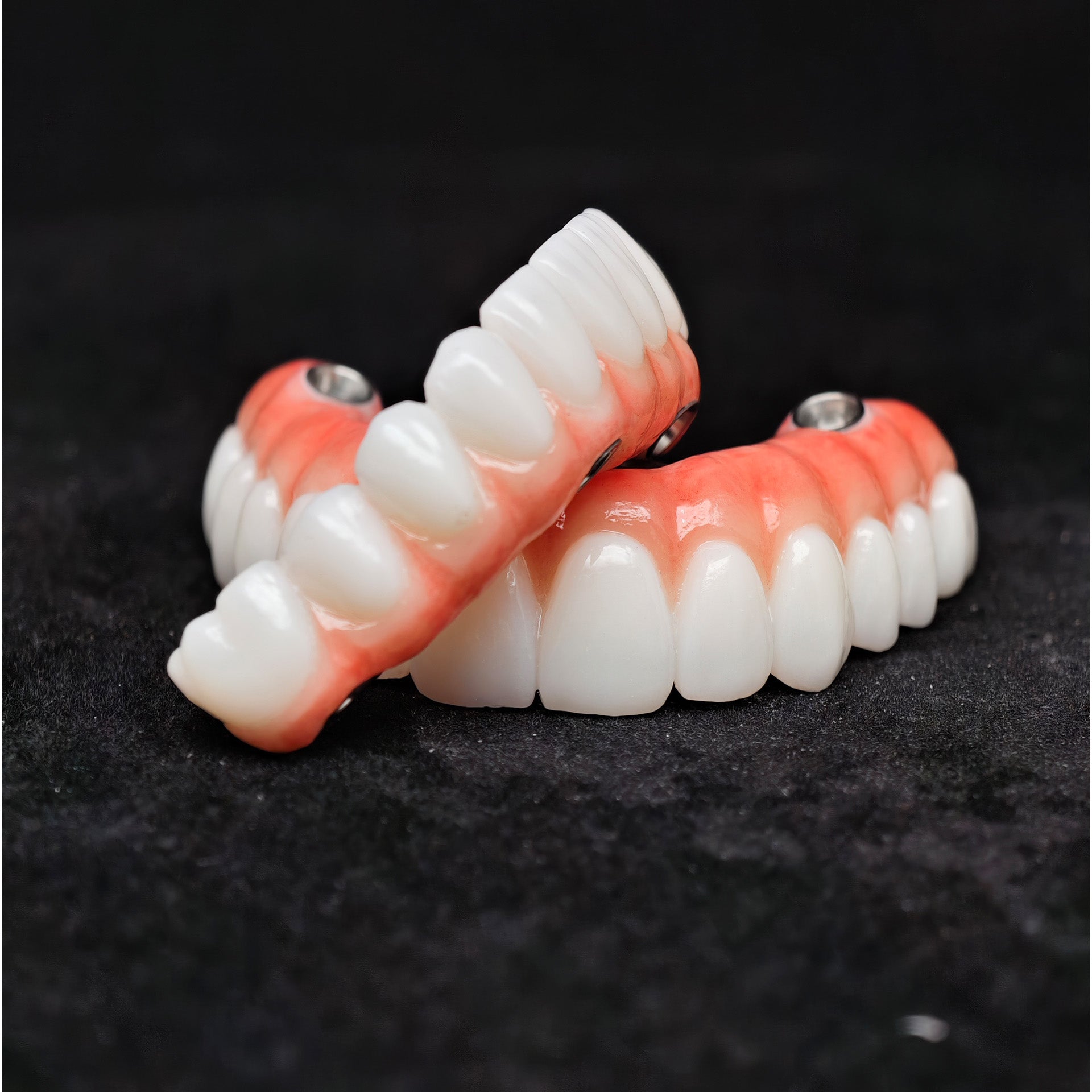 All On 4 Zirconia Bridge With Ti-Base Screw Retained Trying For Full Arch Restoration