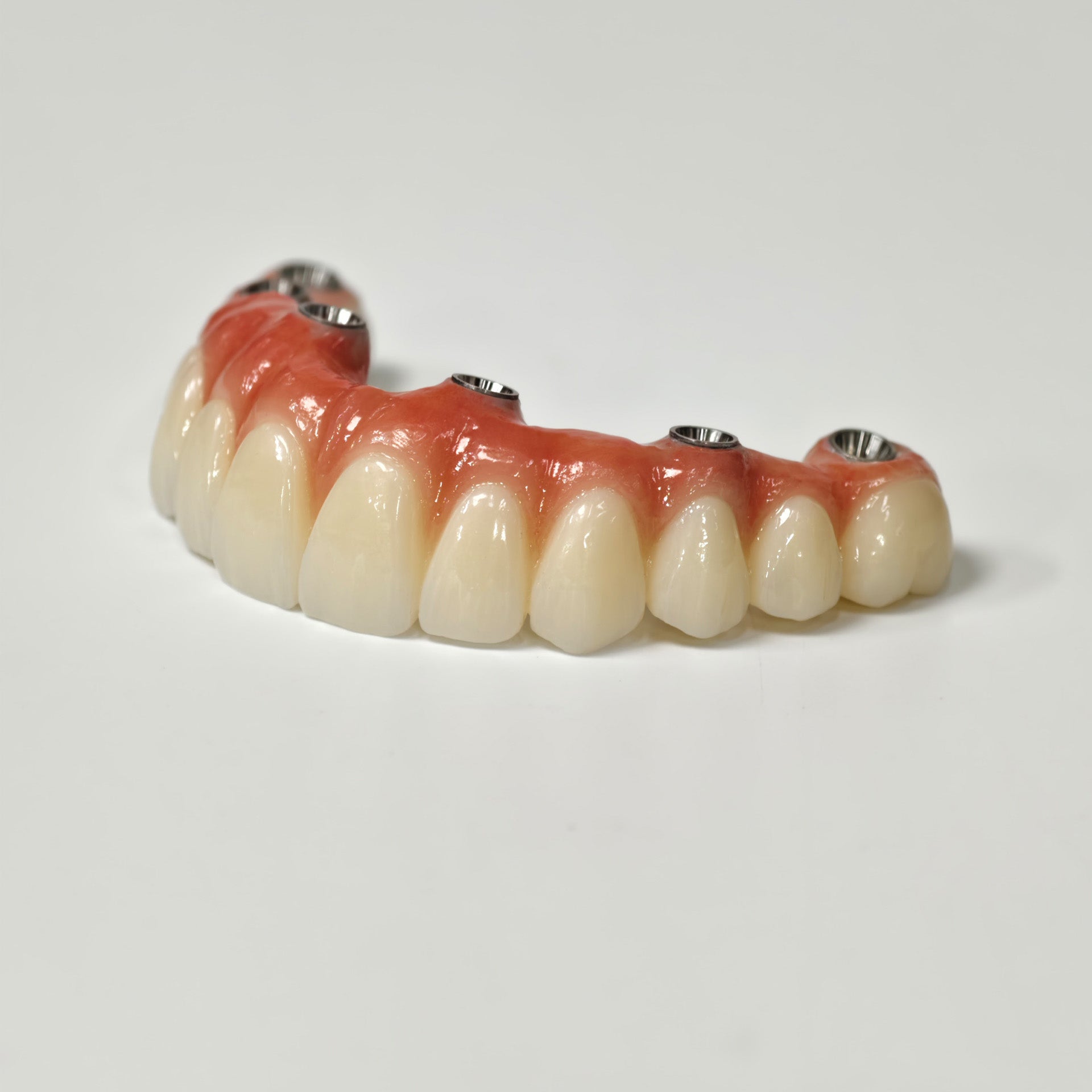 All On 6 Zirconia Bridge With Ti-Base Screw Retained