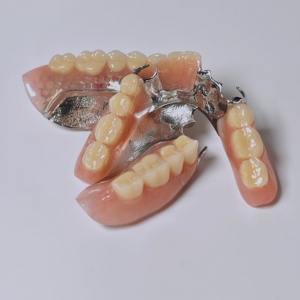 Cobalt Chrome Framework Denture Metal Framework With Acrylic Denture