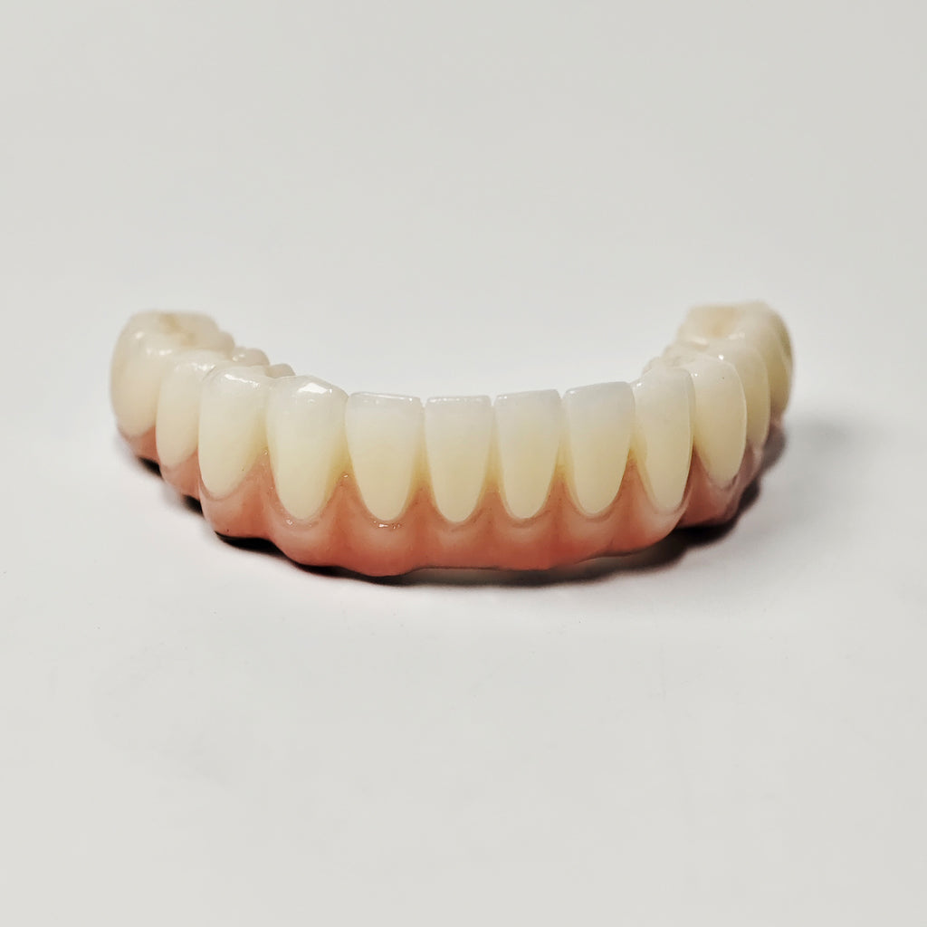 Ti-Bar Titanium Nitride Metal Frame With Zirconia Bridge For Full Arch Restoration