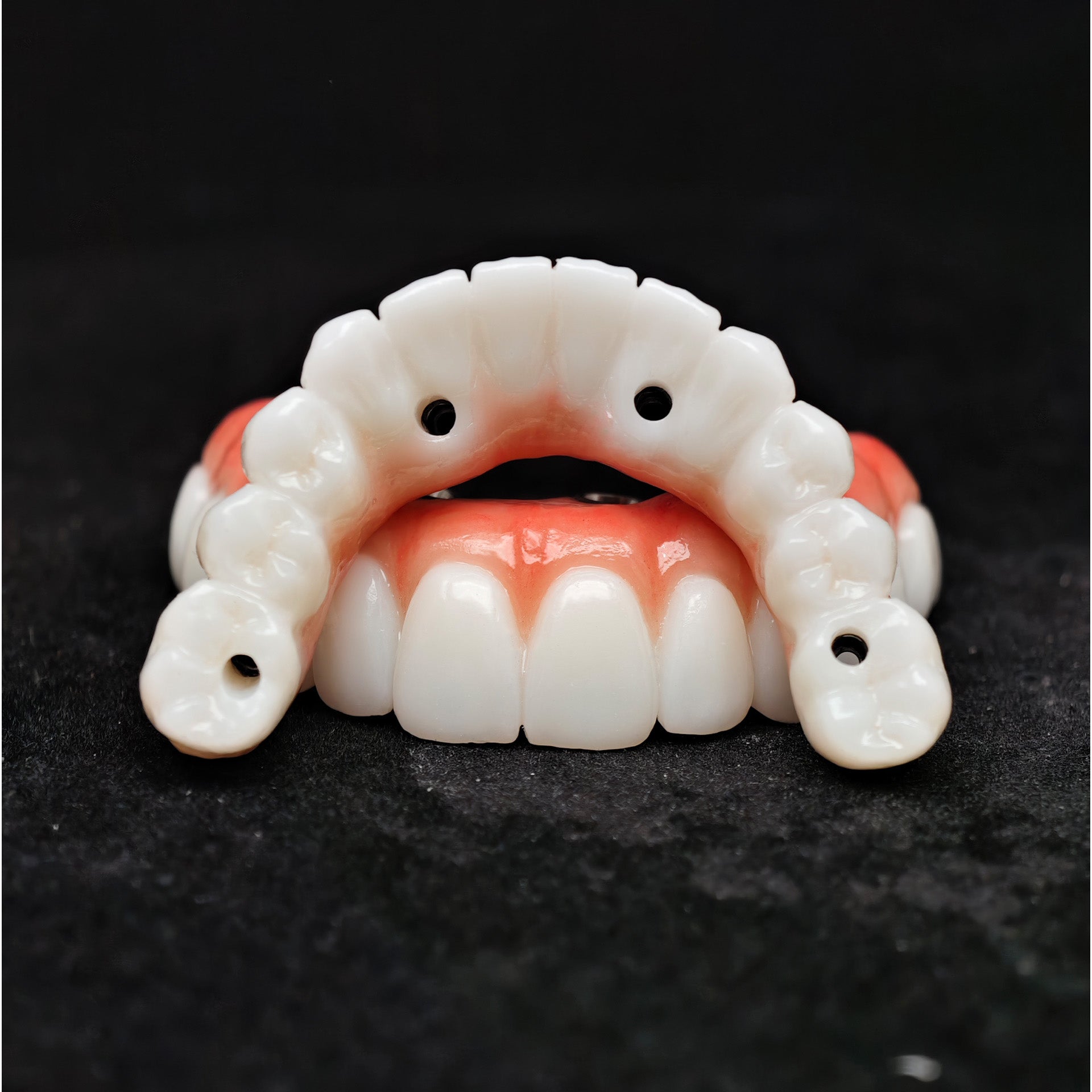 All On 4 Zirconia Bridge With Ti-Base Screw Retained Trying For Full Arch Restoration